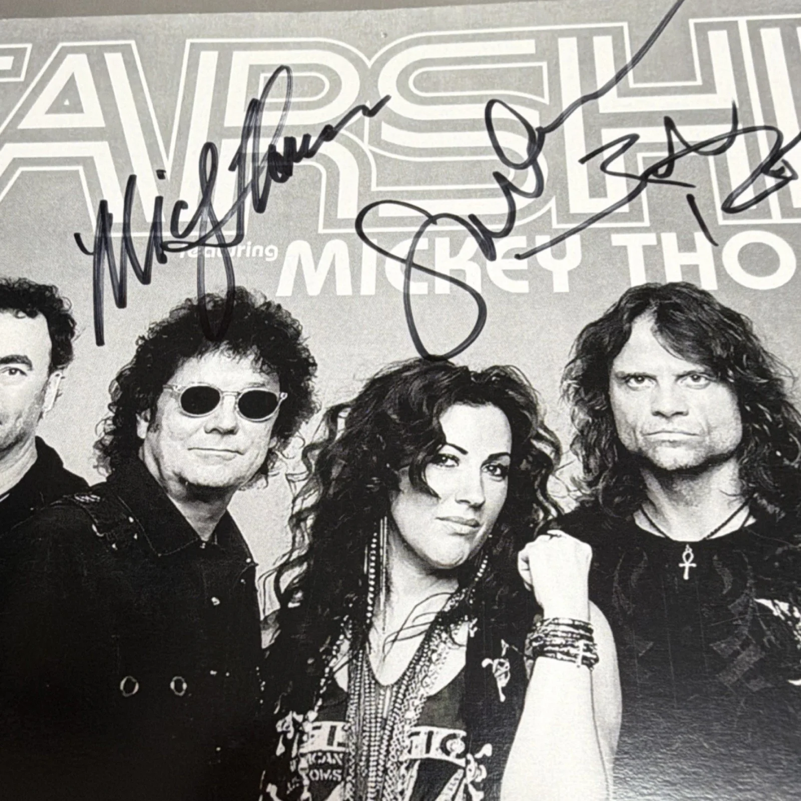 Starship featuring Mickey Thomas Original Autographed Band Photo, image 5