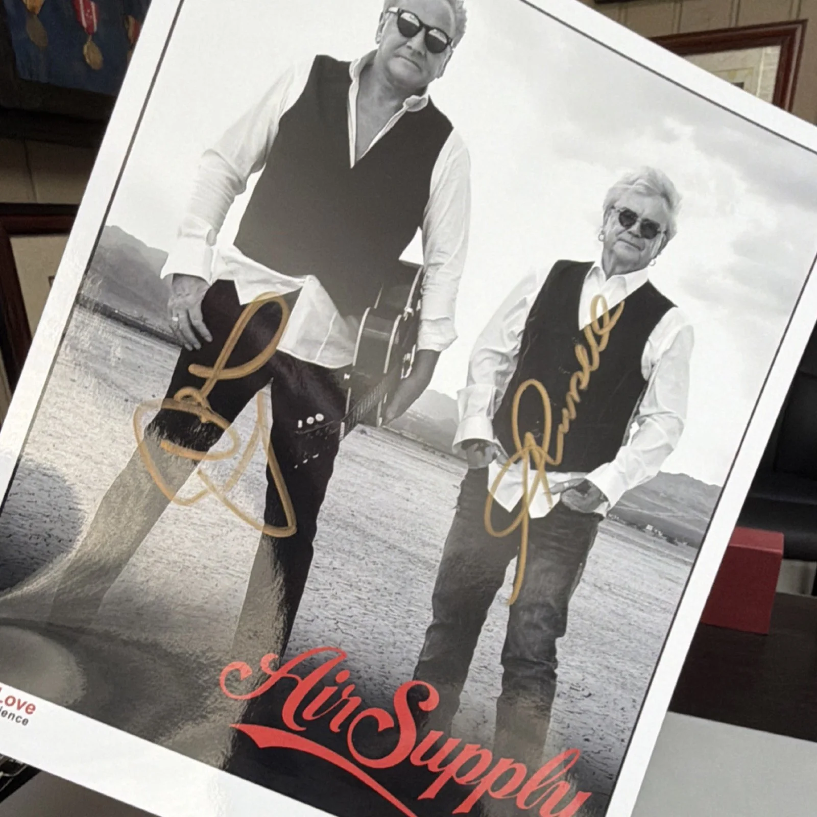 Air Supply Original Autographed Photo Signed by Both Members, image 4