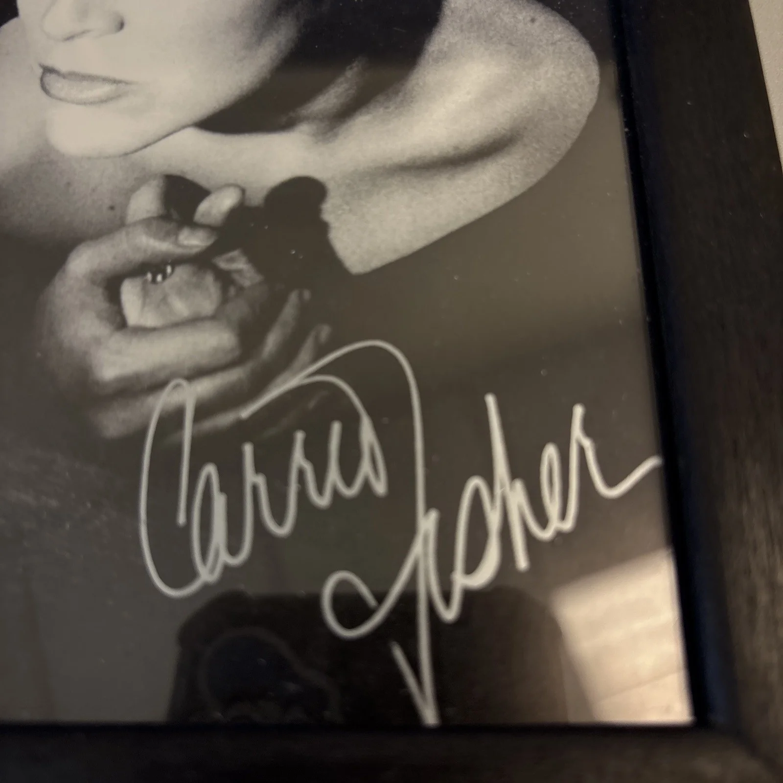 Carrie Fisher Star Wars Princess Leia Autographed Signed 5x7, image 2