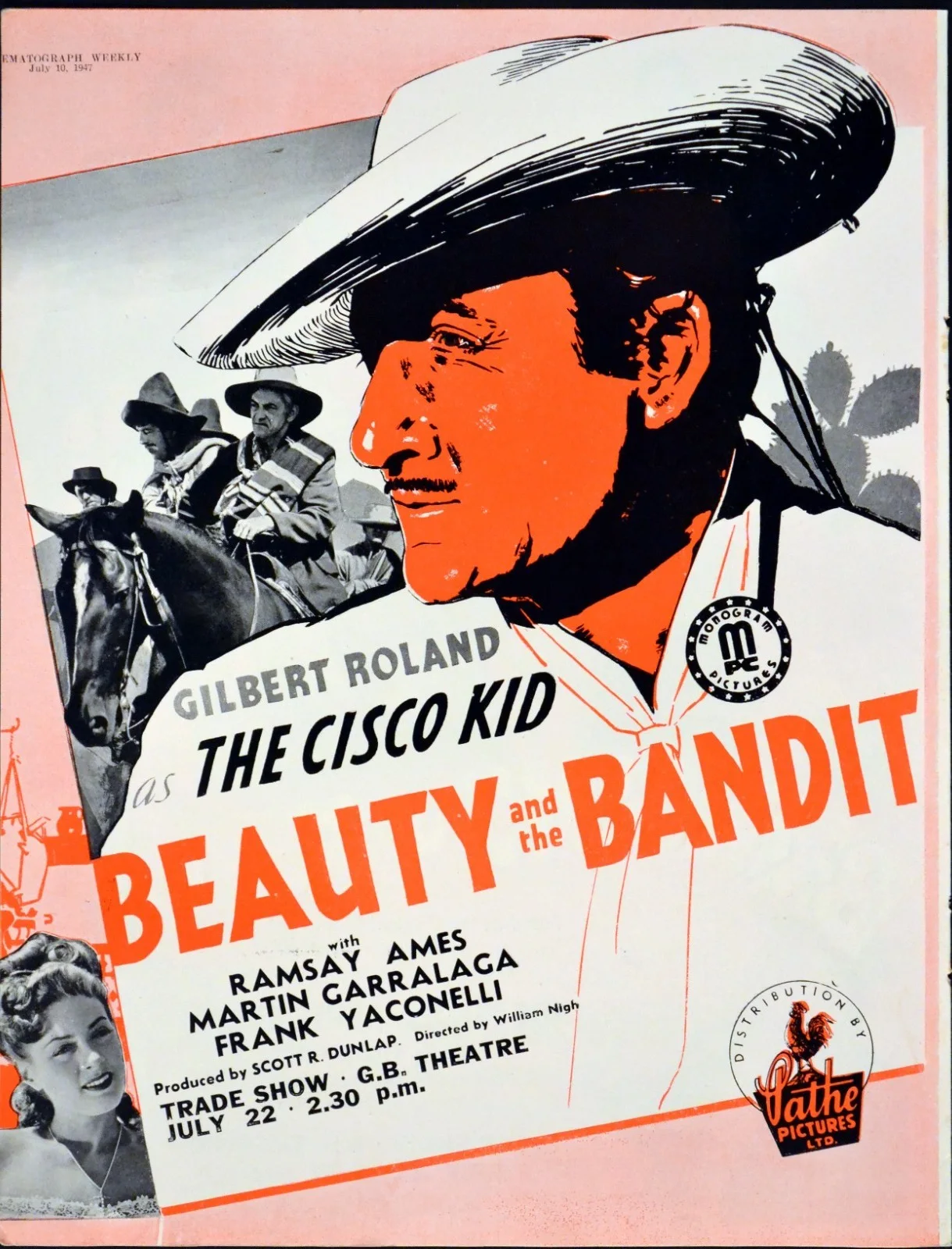 BRINGING UP FATHER 1946 Joe Yule, Renie Riano and Tim Ryan TRADE ADVERT, image 2