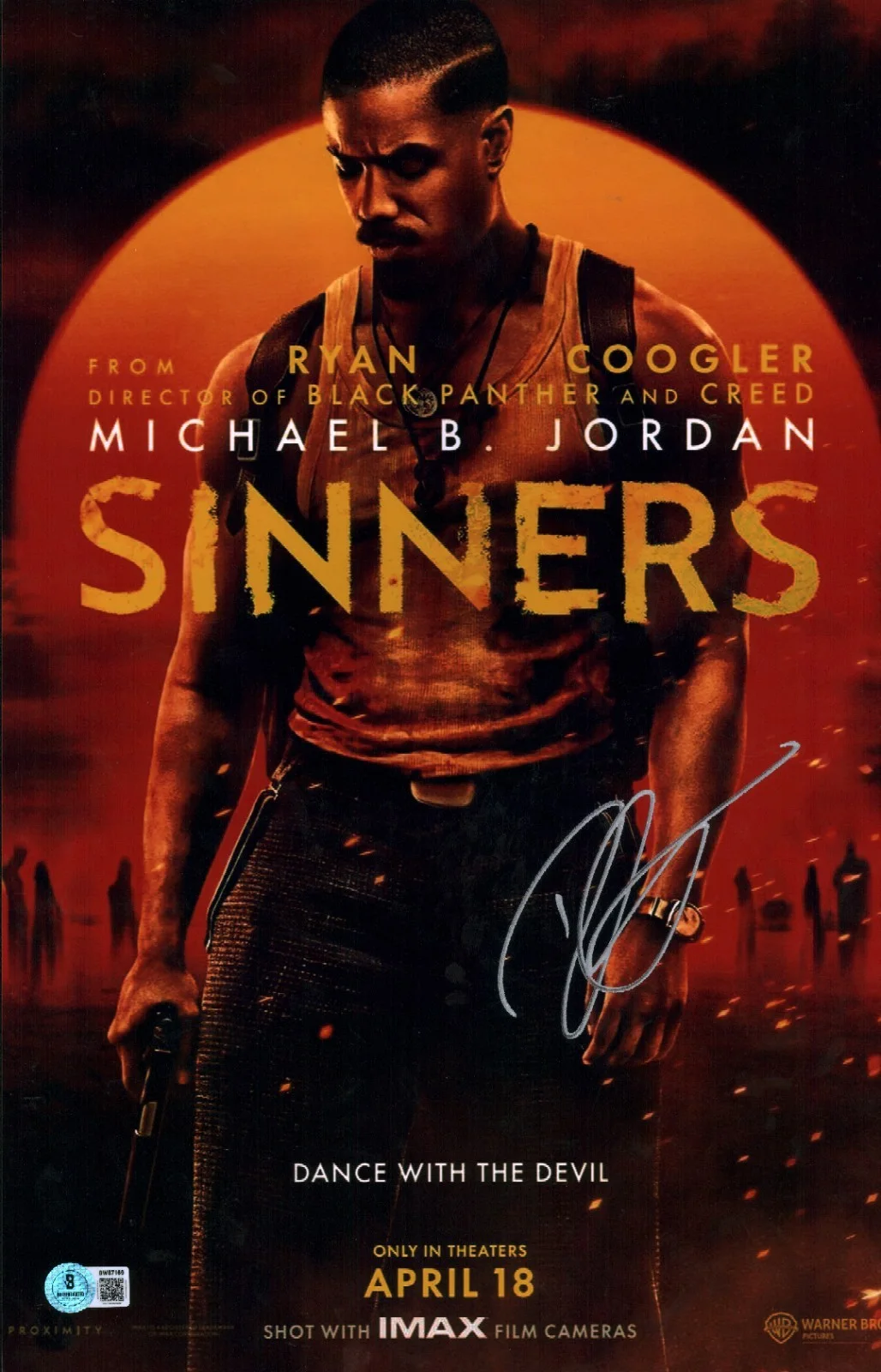 ryan coogler — Ryan Coogler SIGNED Sinners Director Acclaimed Legend 11x17 Photo Poster COA BAS