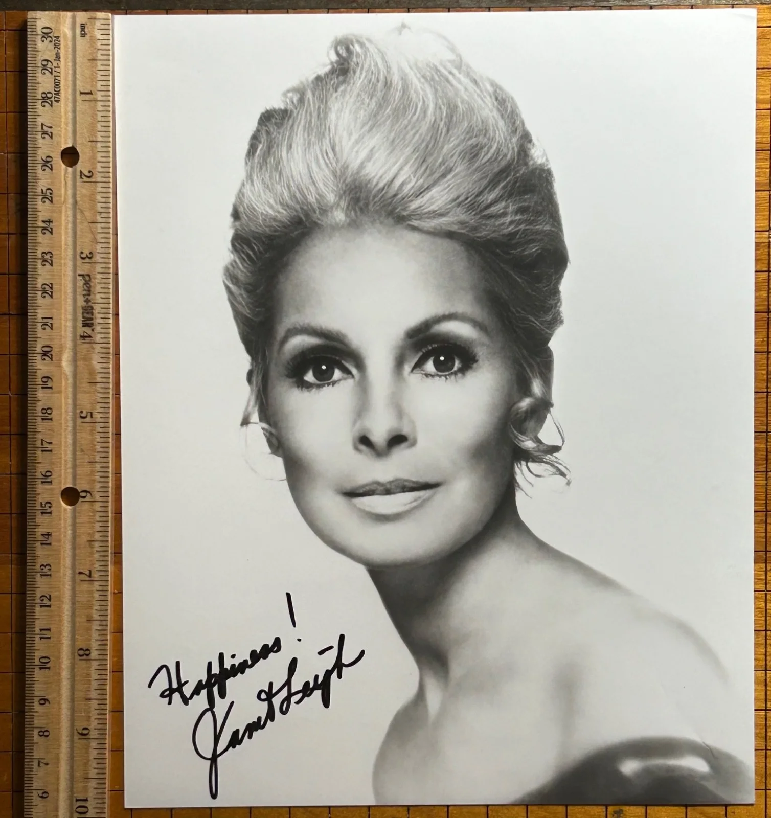 JANET LEIGH—SIGNED PHOTO—Bye Bye Birdie•Hitchcock Psycho•Welles Touch of Evil, изображение 3