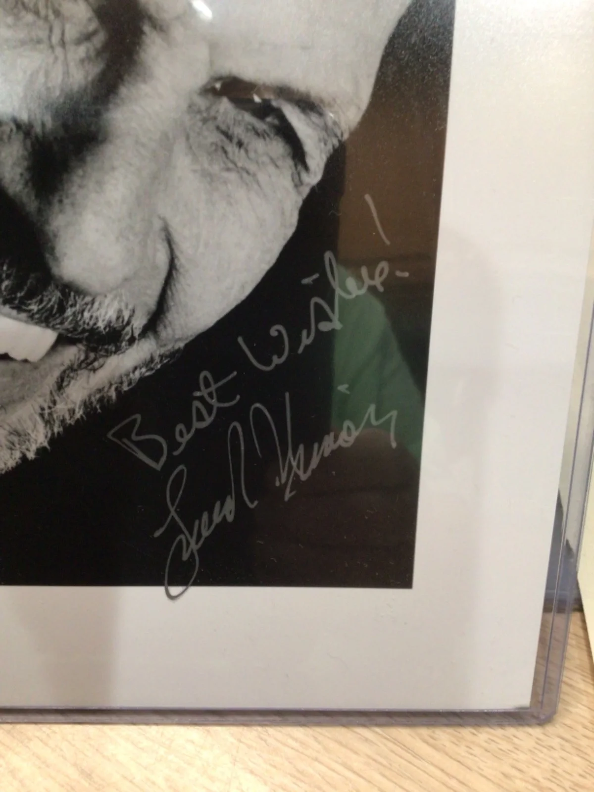 Leonard nimoy — leonard nimoy b/w 8x10 signed photo. free shipping, изображение 2