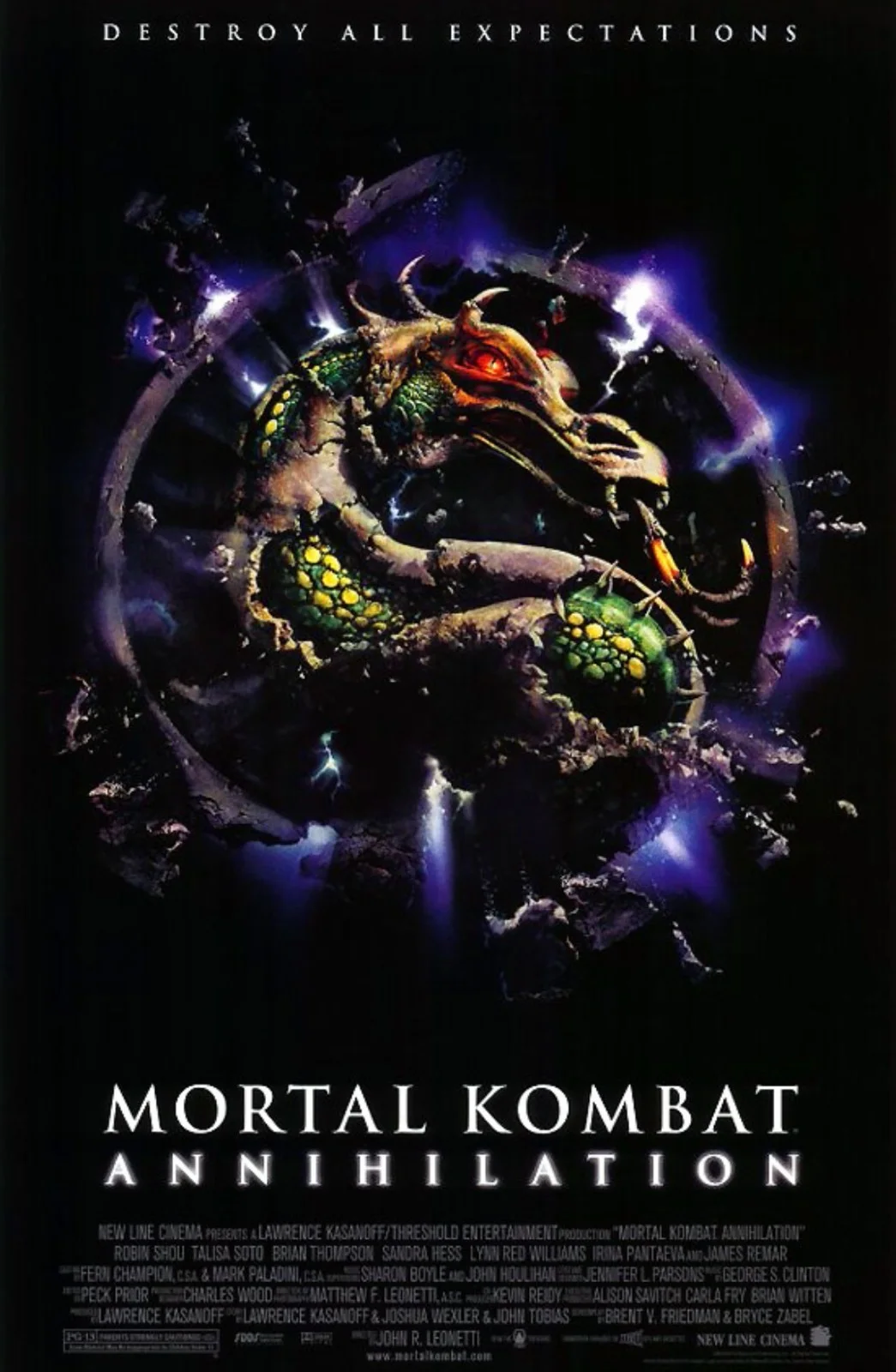Mortal Kombat: Annihilation (1997) Very Rare Unmounted Genuine 35mm Film Cells, изображение 2