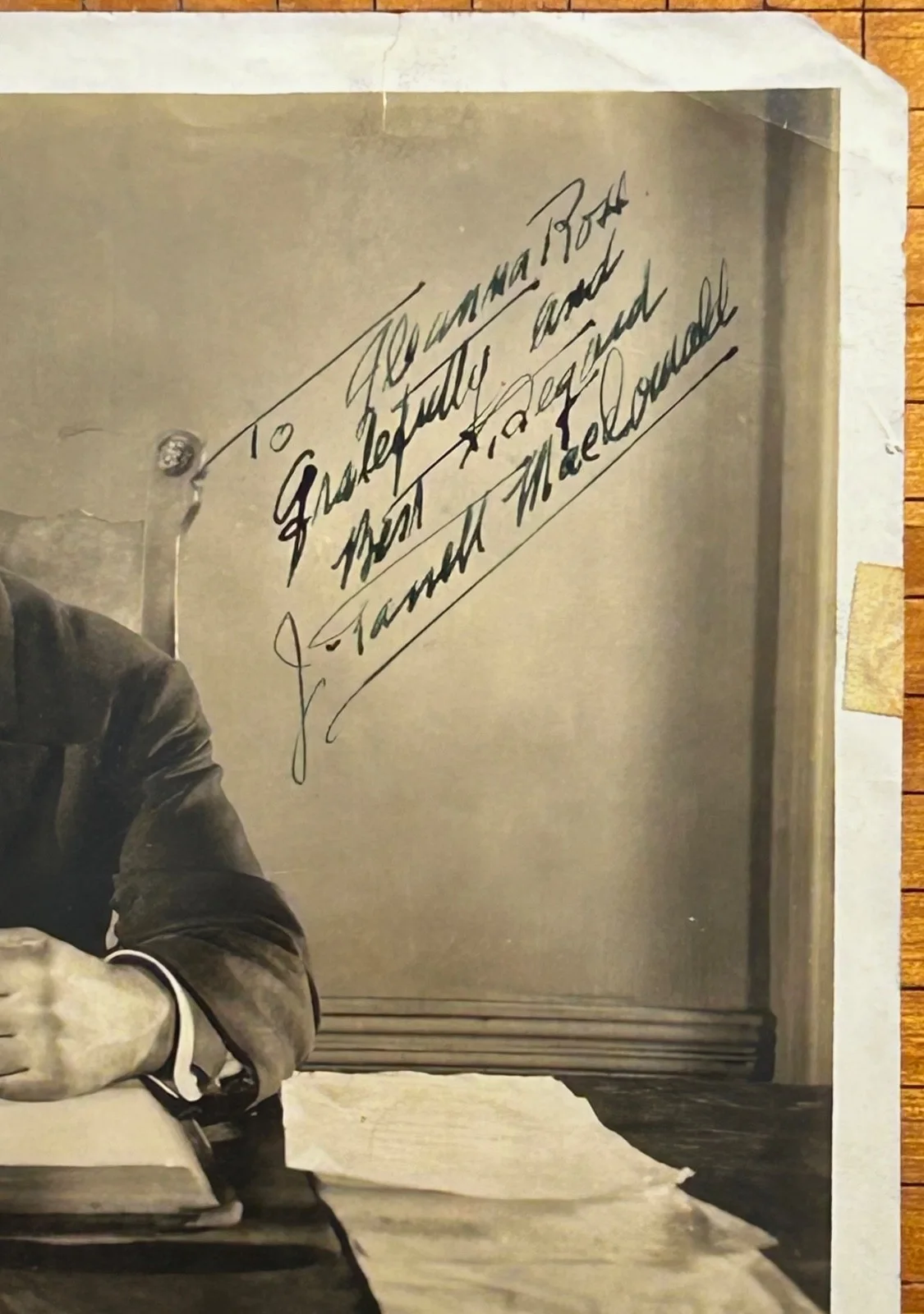 J FARRELL MACDONALD—SIGNED PHOTO—Director/Actor—Oz Roach Capra 8 Sturges 25 Ford, image 3
