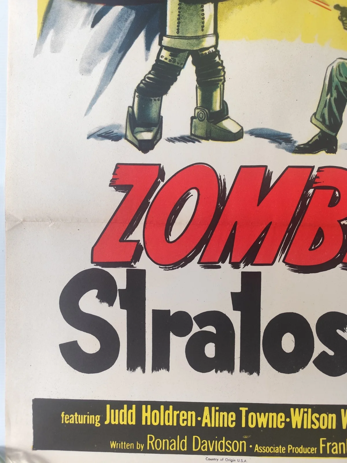 🎯 Zombies of the Stratosphere 1952 One Sheet – Original Republic Sci‑Fi Poster, image 4