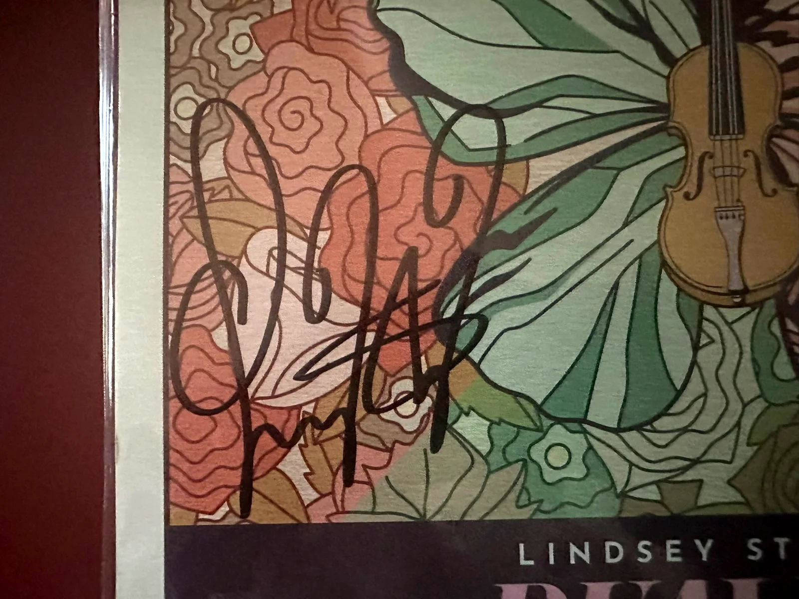 Lindsey Stirling Signed Plaque NEW The Duality Tour 10" X 10" Sealed Butterfly, image 2