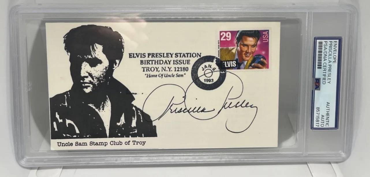 Priscilla Presley — Priscilla Presley Signed Auto Elvis Cover PSA/DNA Autograph Authenticated Real, image 5
