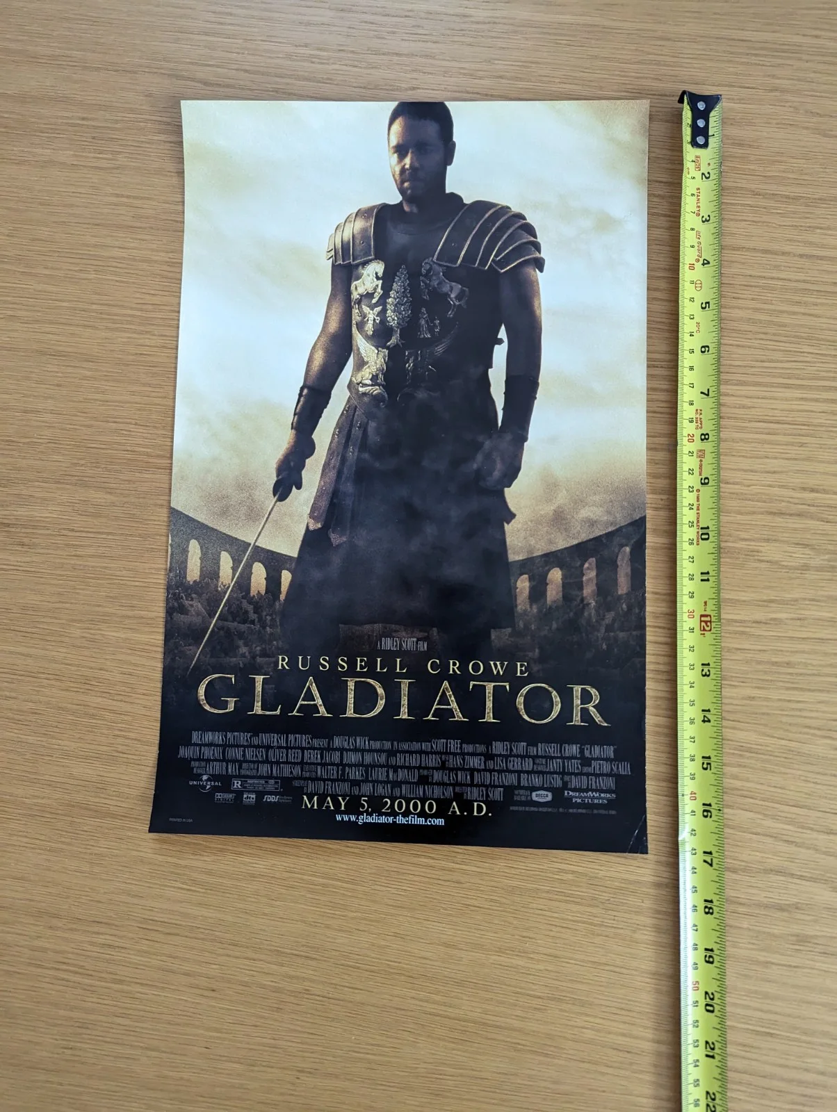Gladiator Mini Poster Premiere Gift 17x11, image 2