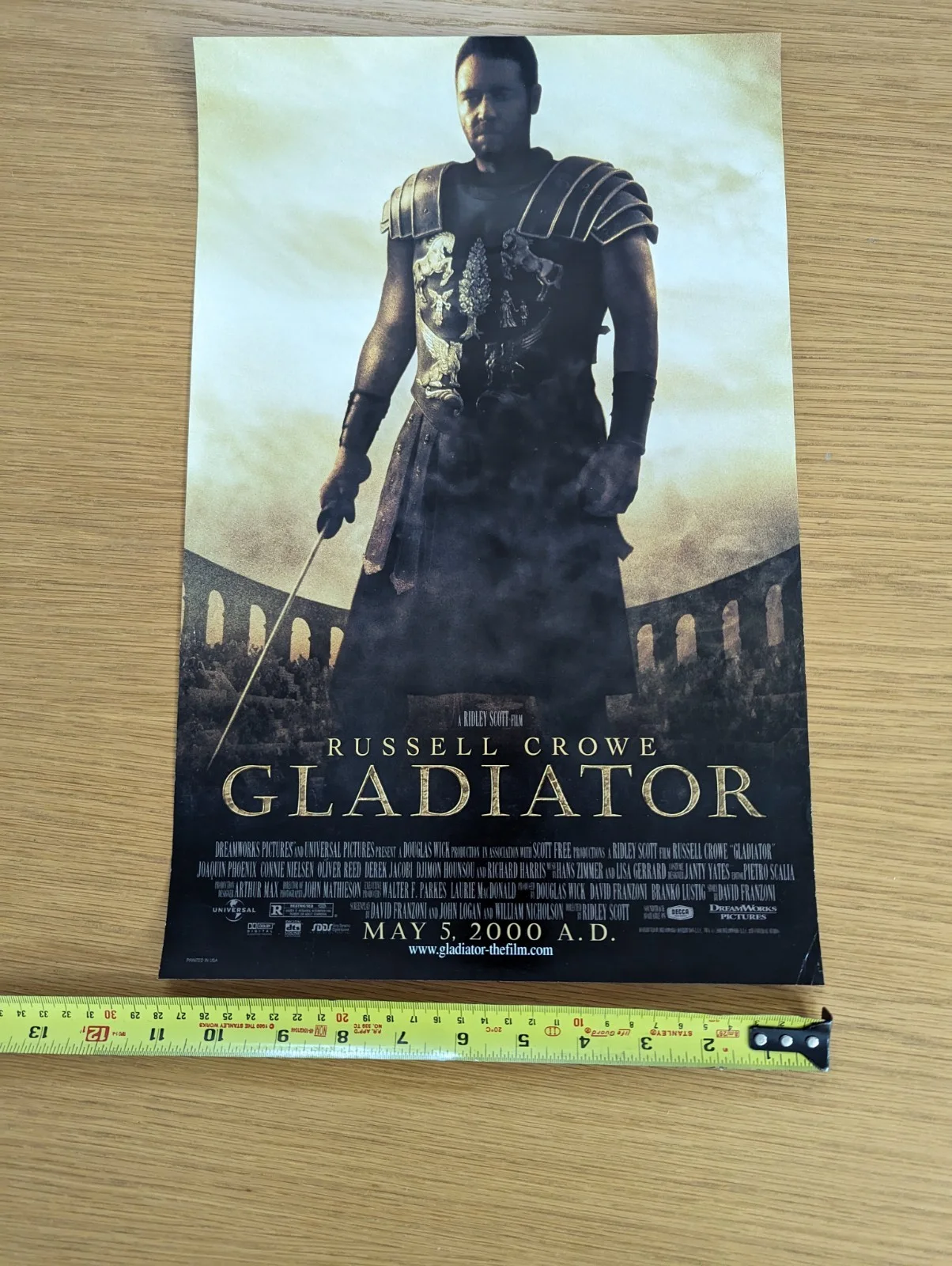 Gladiator Mini Poster Premiere Gift 17x11, image 4