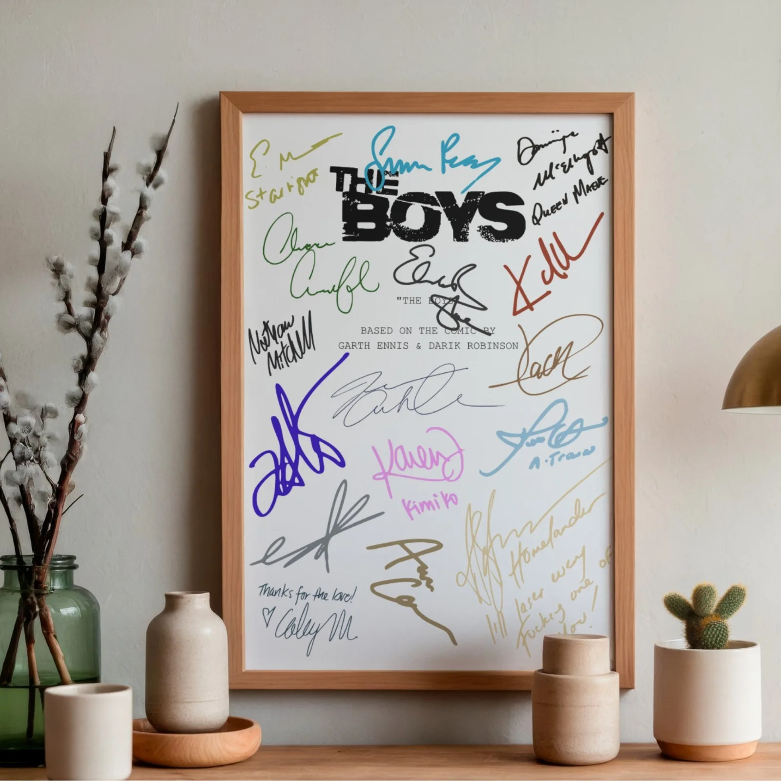 The Boys Inspired Poster A4 TV Show Wall Art Script Style Print, image 2