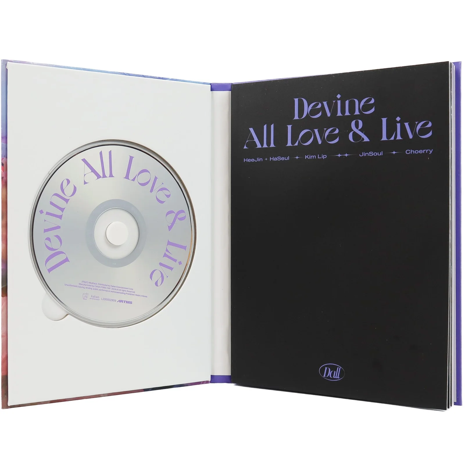 ARTMS - Dall [A Ver.] 1st Album Signed Promo CD Loona Devine All Love & Live, image 3