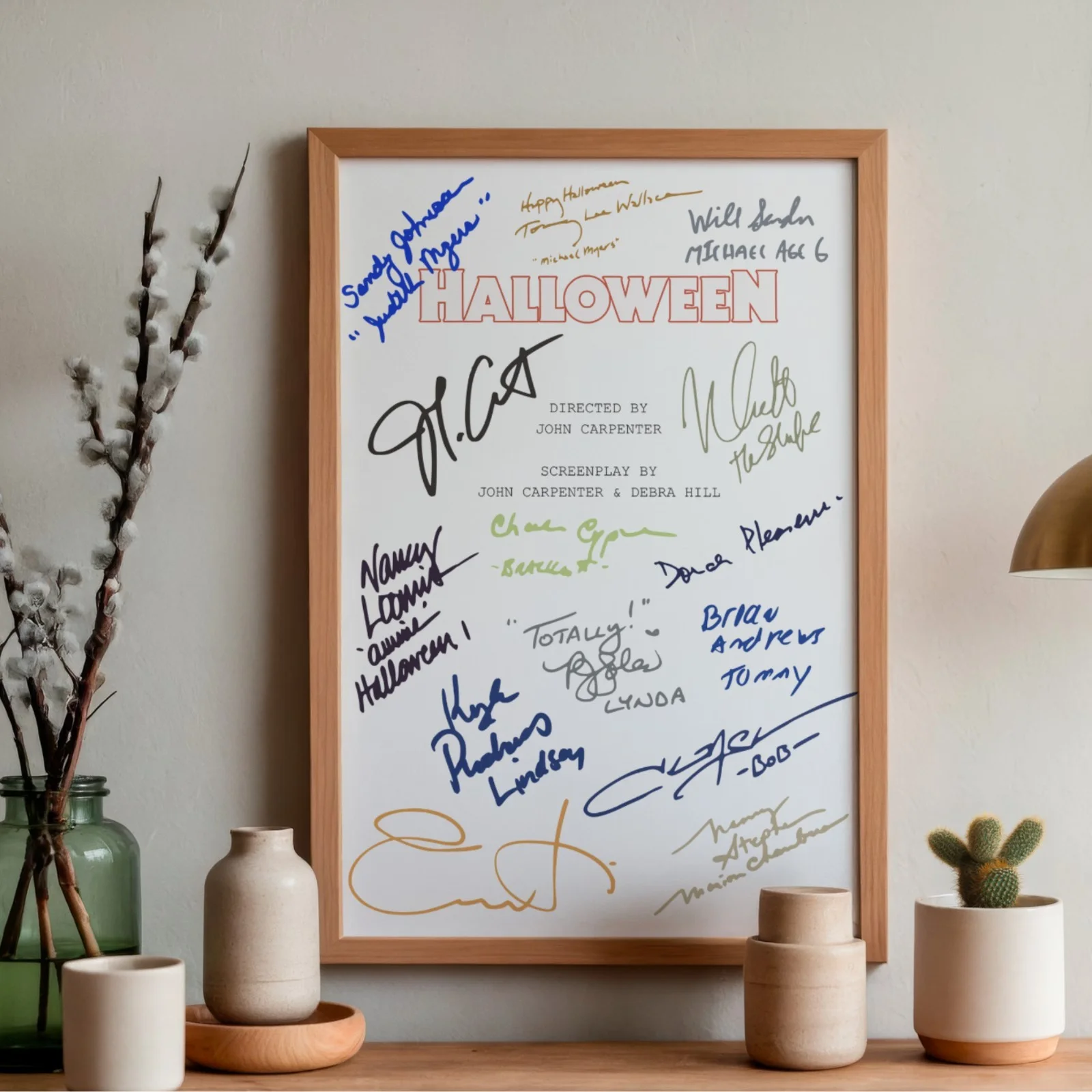 Halloween Inspired Poster A4 Pre-Printed Signature Script Style Horror Print, image 2