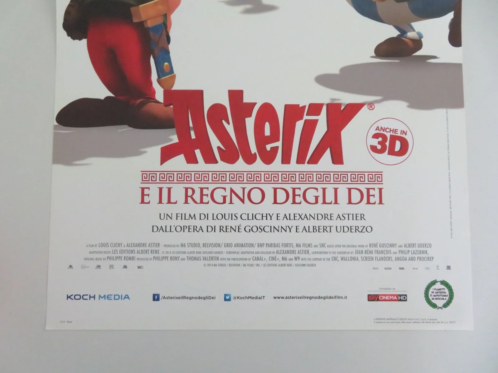 Asterix: The Mansions of the Gods Italian Locandina Poster Roger Carel 2014, изображение 4