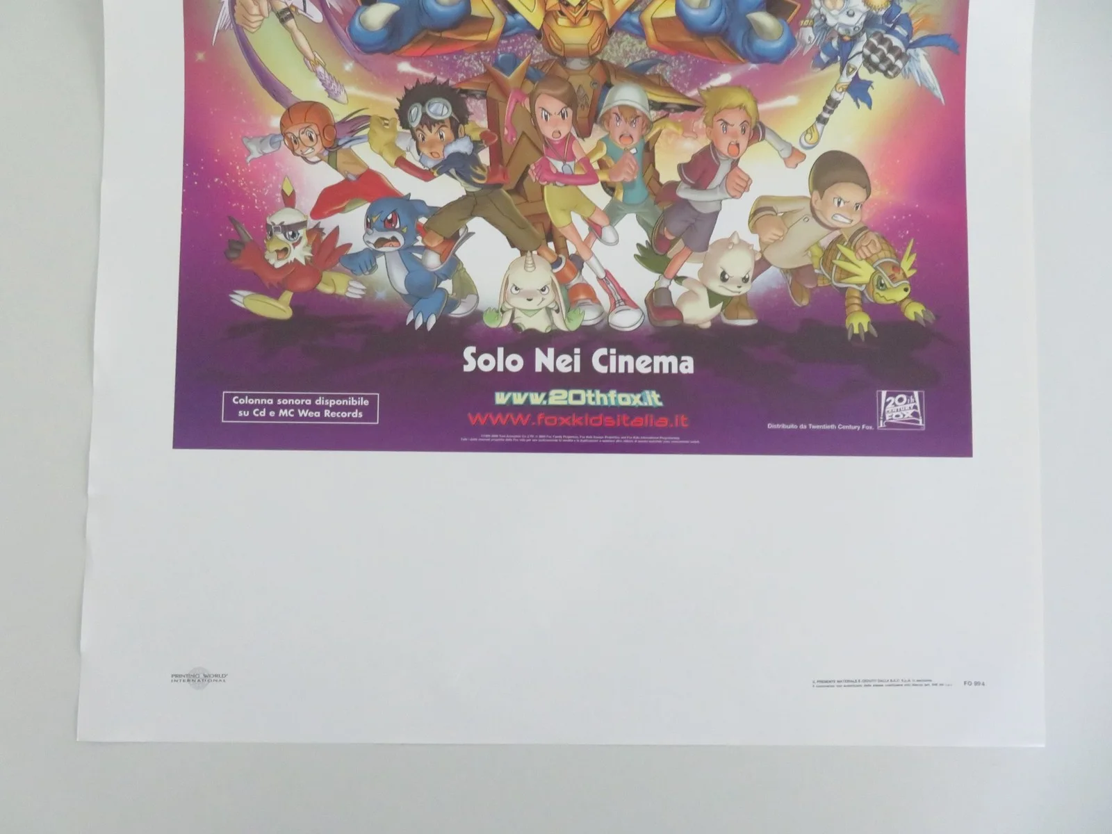 Digimon: The Movie Italian Locandina Poster Lara Jill Miller Joshua Seth 2000, изображение 4