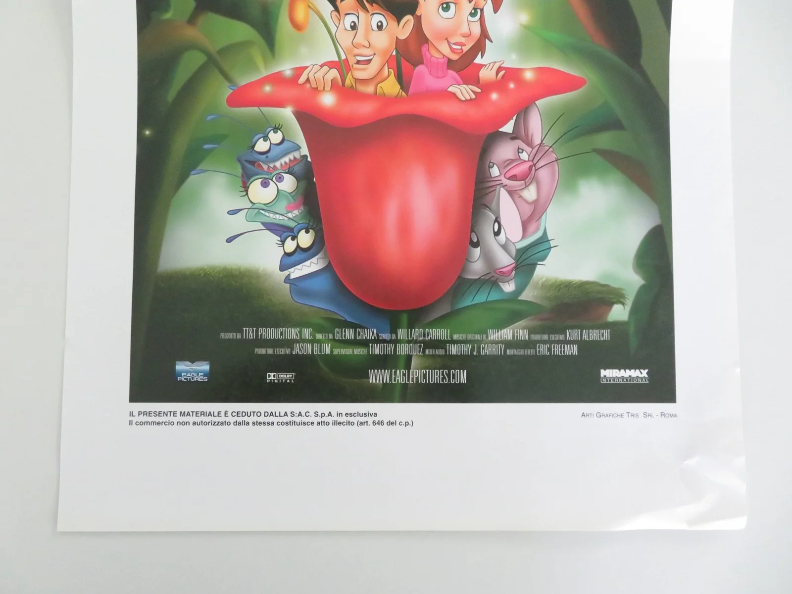 The Adventures of Tom Thumb & Thumbelina Italian Locandina Poster Wood 2002, изображение 4