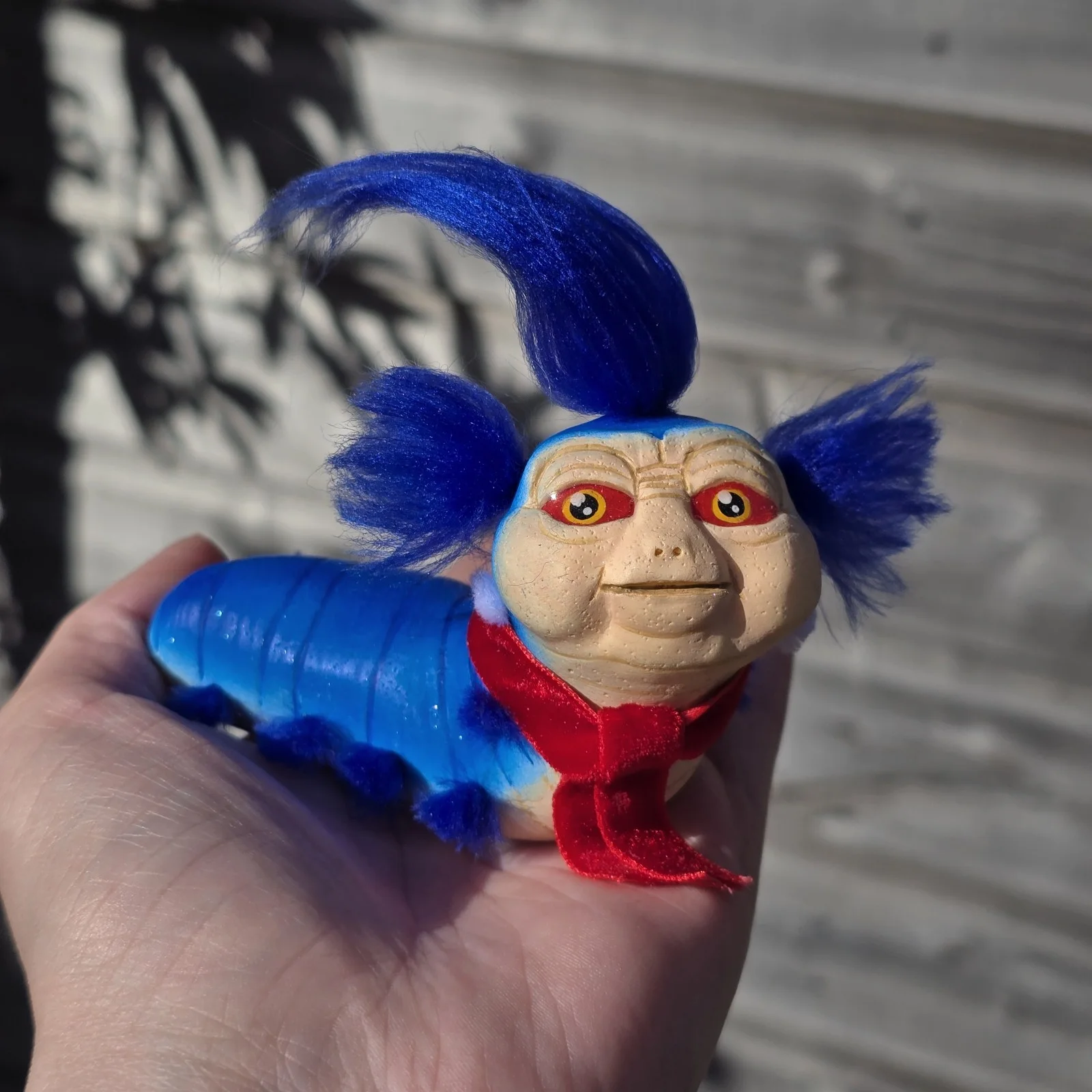 Labyrinth William the Worm Resin Statue Figurine, Bowie Inspired Artwork, image 3