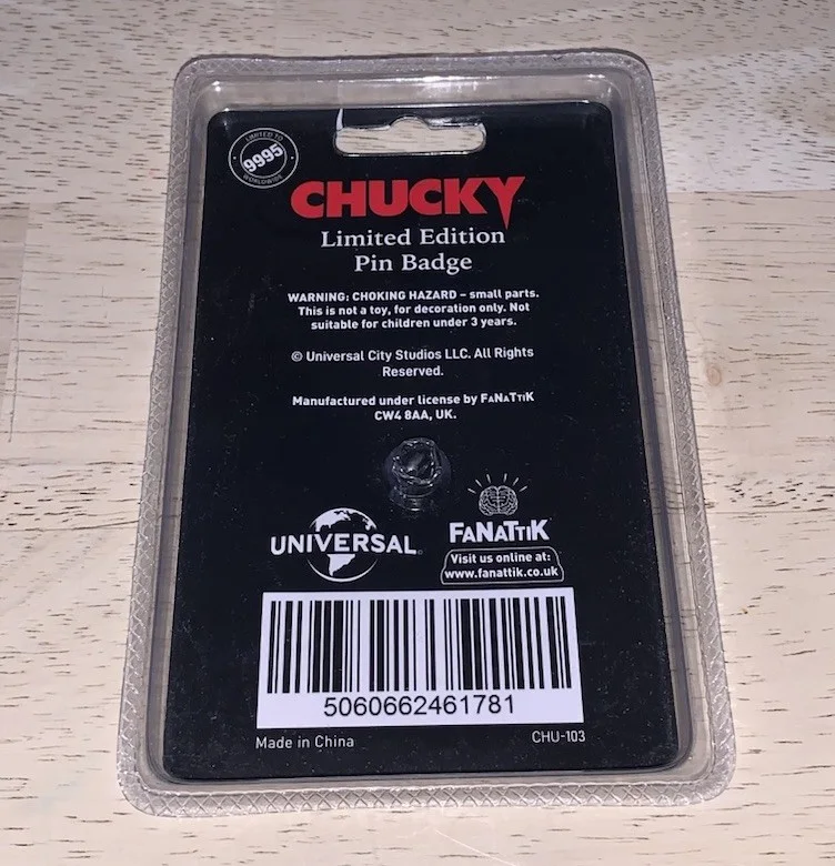 Chucky Child’s Play Limited Edition Pin Badge Fanattik, image 2