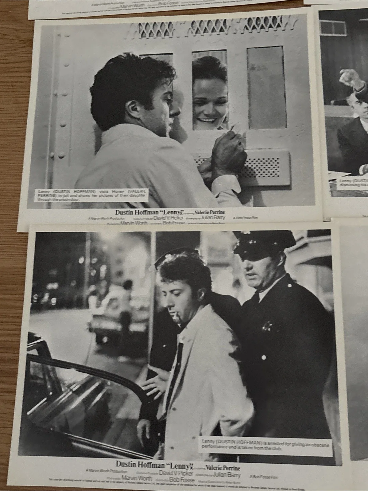 Lenny Lobby Cards Dustin Hoffman Movie memorabilia Set of 7 Valeries Perrine, изображение 2