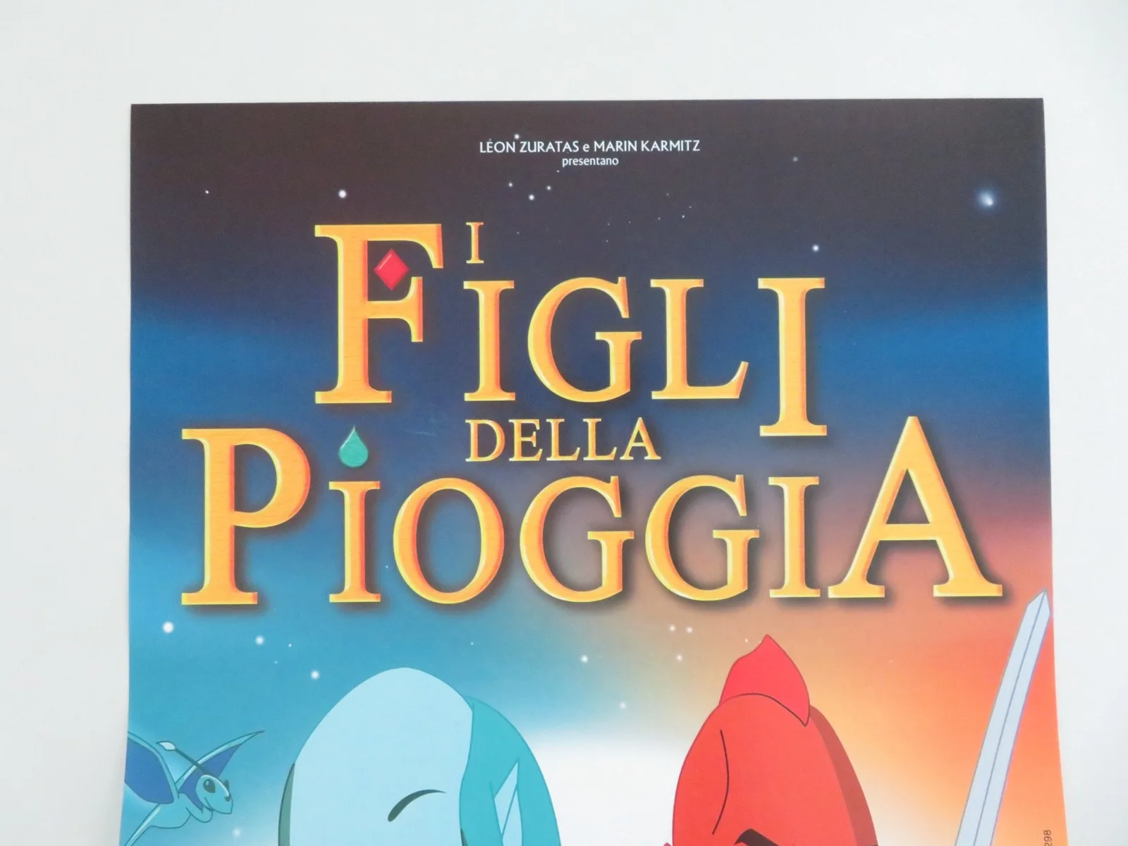I figli della pioggia Italian Locandina Poster Cerdal Pascale Chemin 2003, изображение 2
