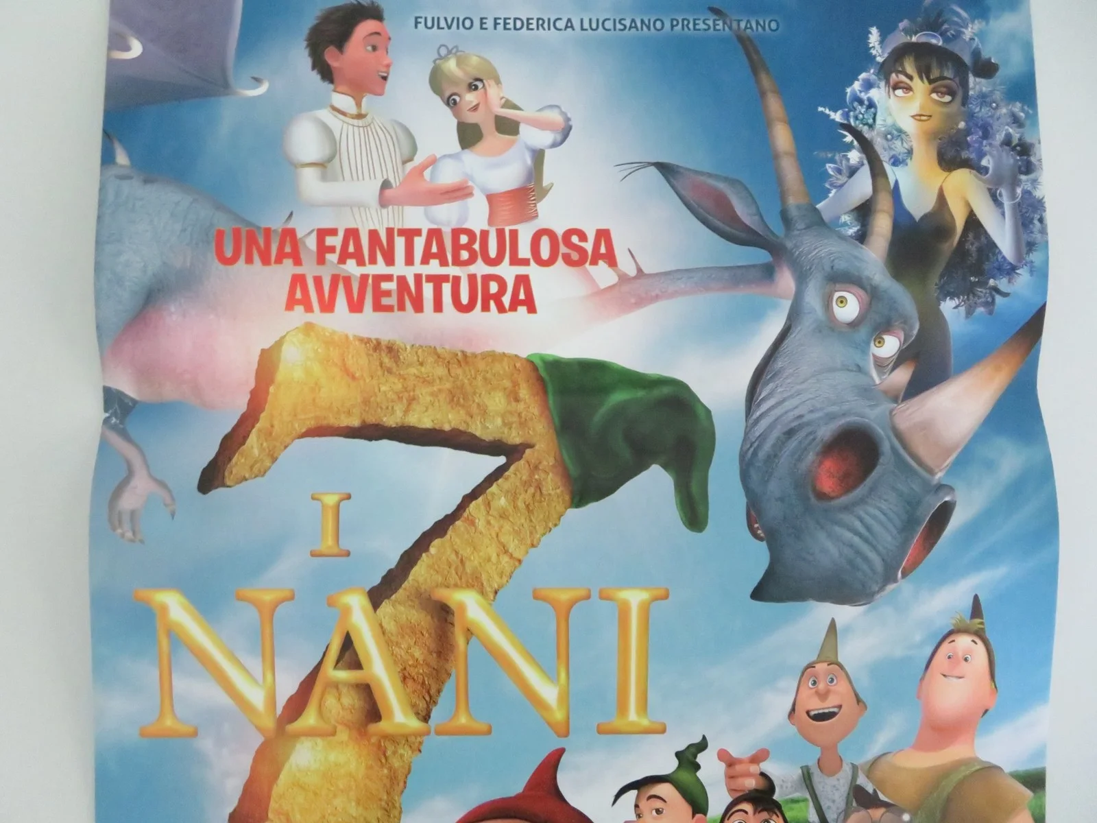 The Seventh Dwarf Italian Locandina Poster Otto Waalkes Mirco Nontschew 2014, изображение 3