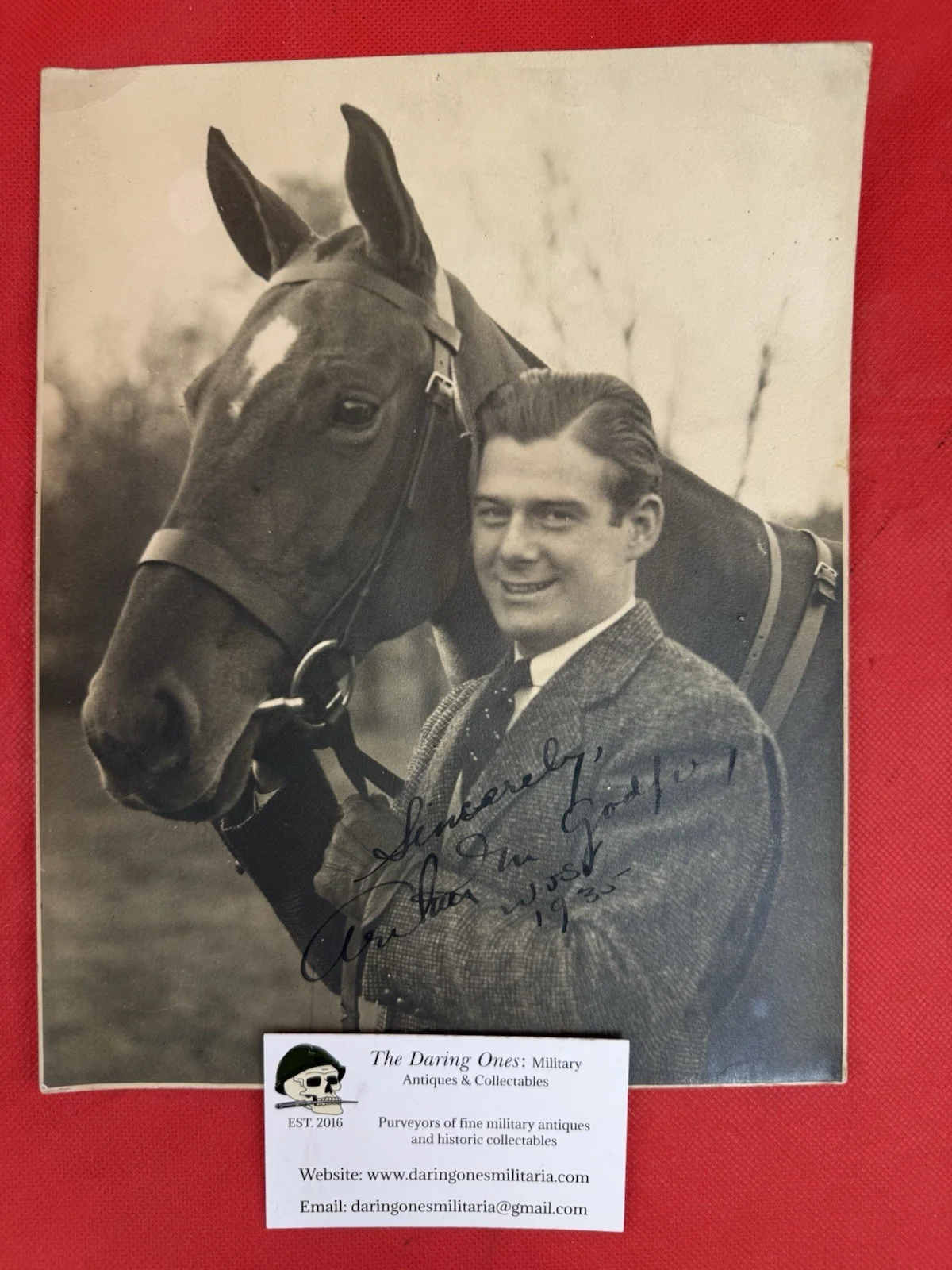 Arthur Godfrey — Original Antique Arthur Godfrey Autographed And Dated Portrait