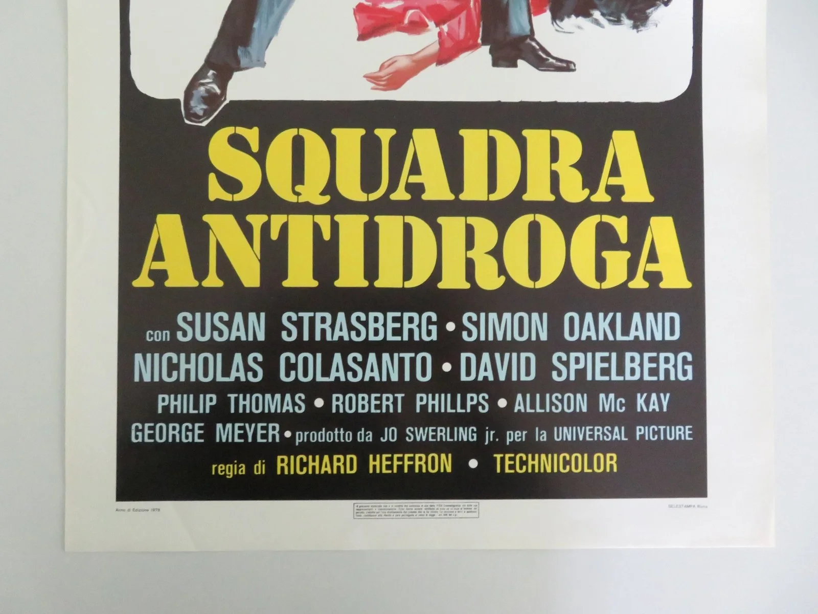 Toma Italian Locandina Poster Tony Musante Susan Strasberg 1978, изображение 4