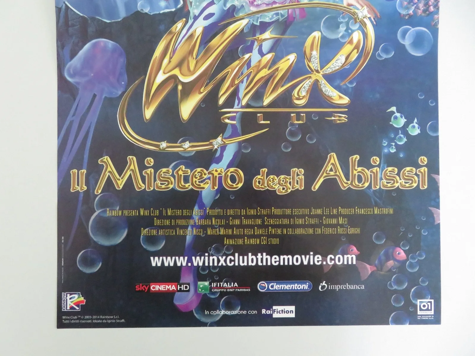 Winx Club: The Mystery of the Abyss Italian Locandina Poster Bognanni 2014, изображение 4