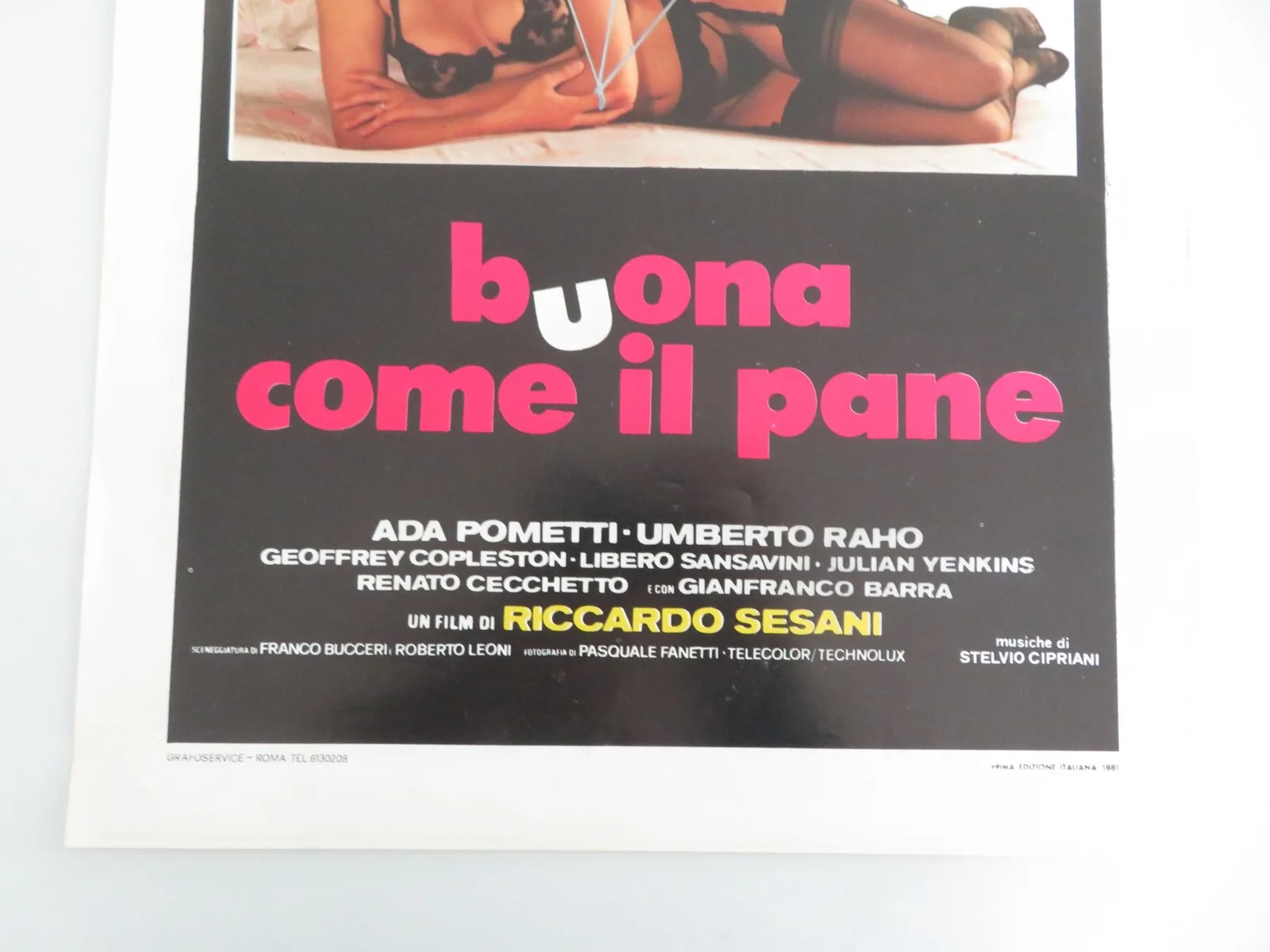 As Good as Bread Italian Locandina Poster Carmen Russo Saverio Marconi 1982, изображение 4