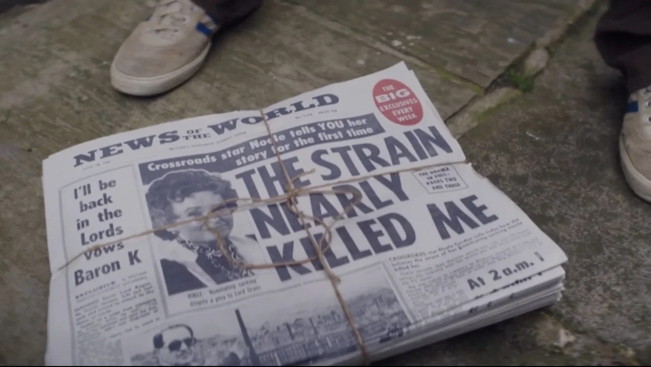 Nolly TV Series - Helena Bonham Carter Newspaper Screen Used Prop - Crossroads, изображение 4