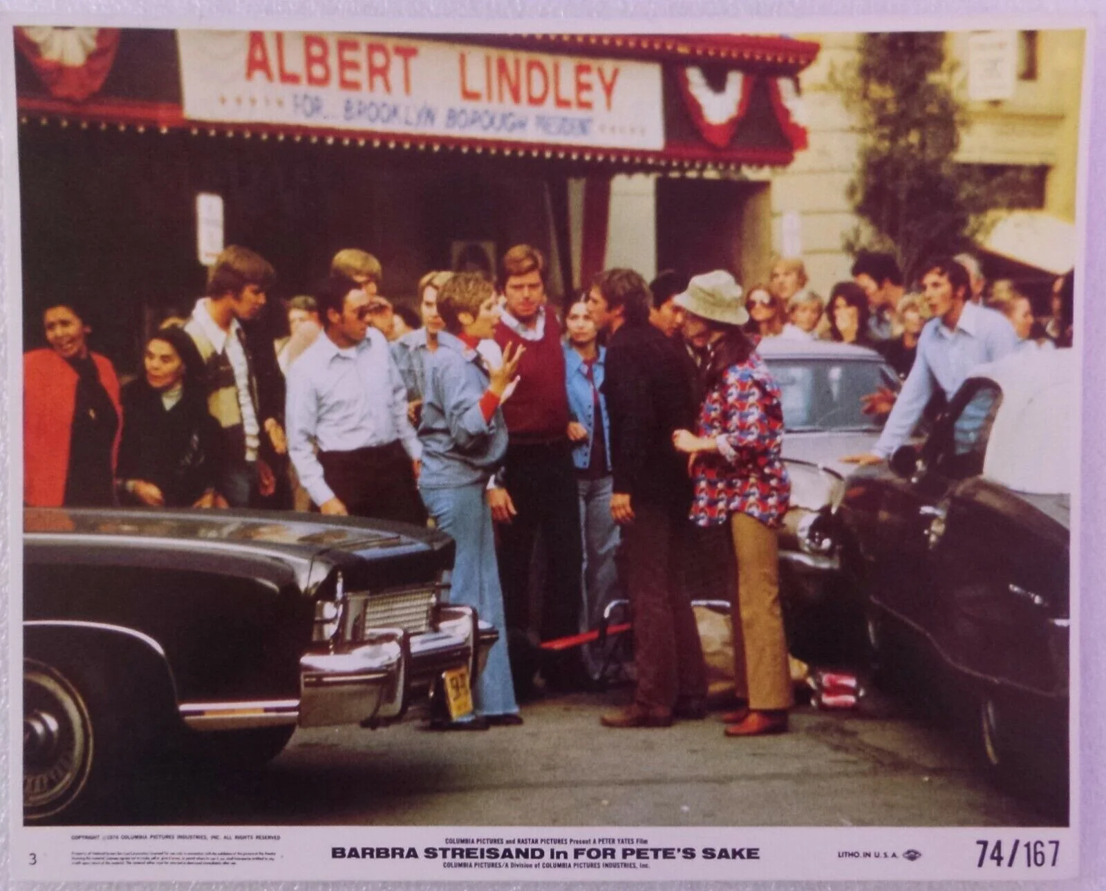 1974 LOBBY CARD SET 10" x 8" - 'FOR PETE'S SAKE' - BARBRA STREISAND - SARRAZIN, изображение 4