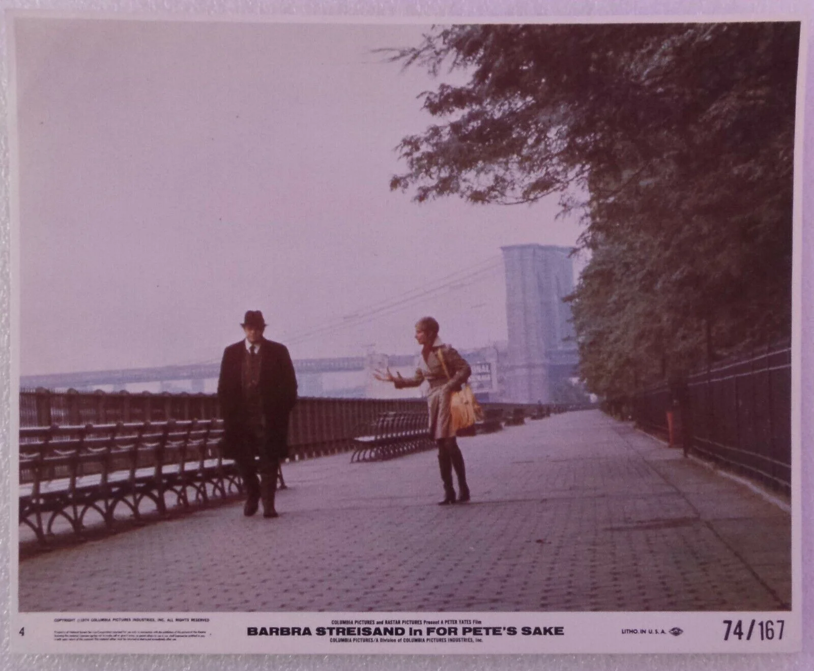 1974 LOBBY CARD SET 10" x 8" - 'FOR PETE'S SAKE' - BARBRA STREISAND - SARRAZIN, изображение 5