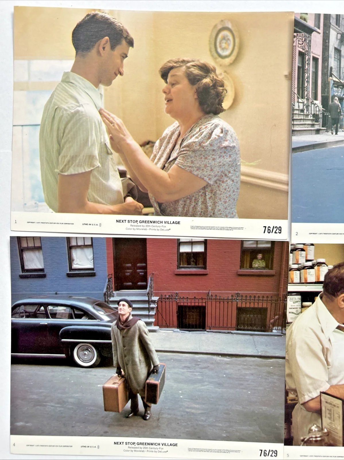 Lobby Card Set 10x8 - Next Stop, Greenwich Village 1976 - Christopher Walken, изображение 2