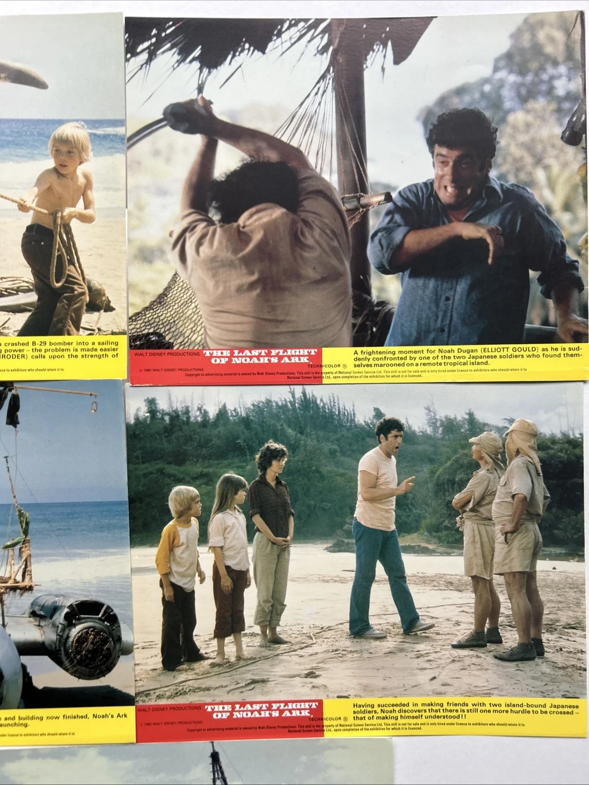 Lobby Card Set 10x8 - The Last Flight of Noah's Ark - 1980 Walt Disney Movie, изображение 4