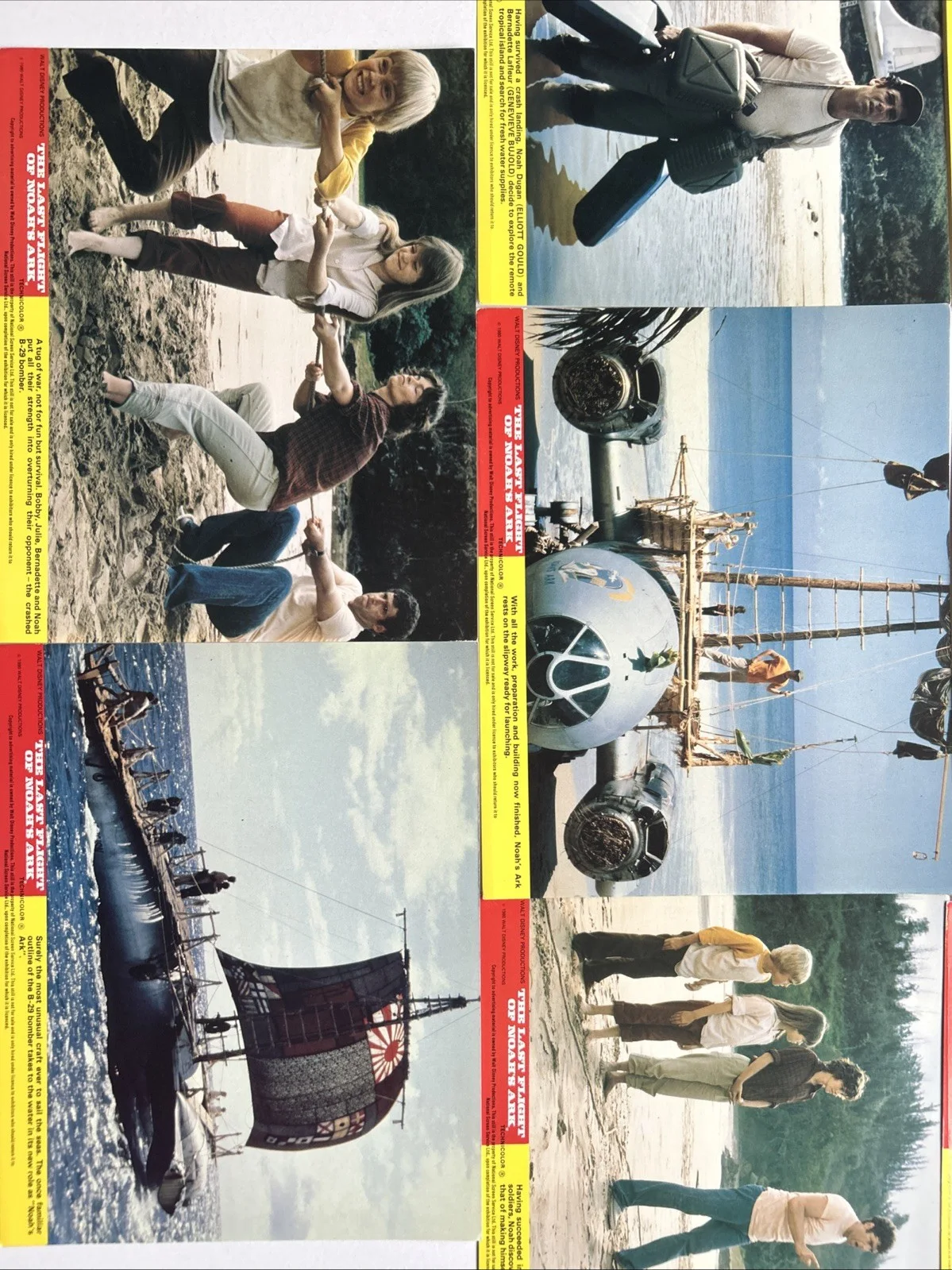 Lobby Card Set 10x8 - The Last Flight of Noah's Ark - 1980 Walt Disney Movie, изображение 5