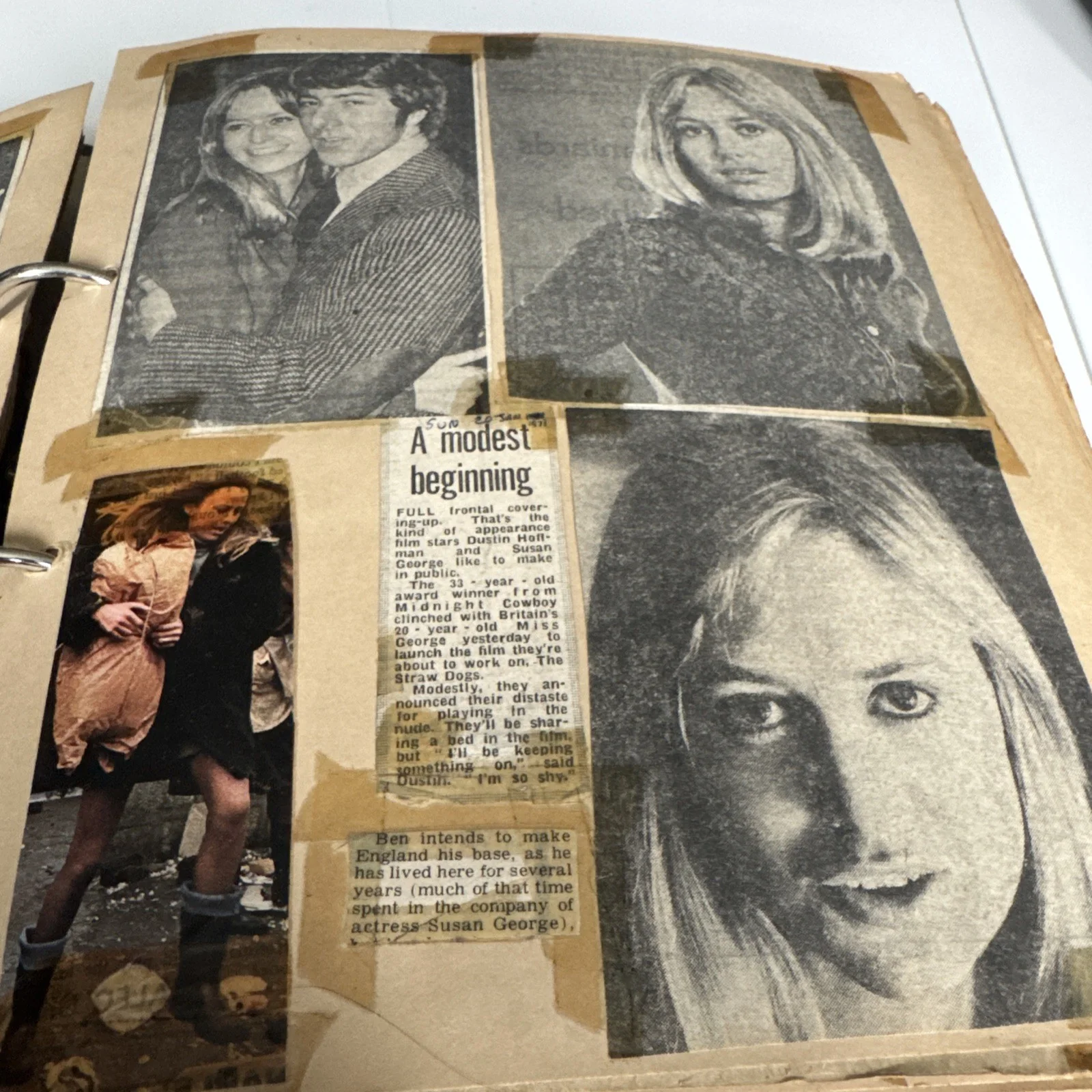 SUSAN GEORGE Huge collection studio photos, cuttings and other memorabilia, изображение 3