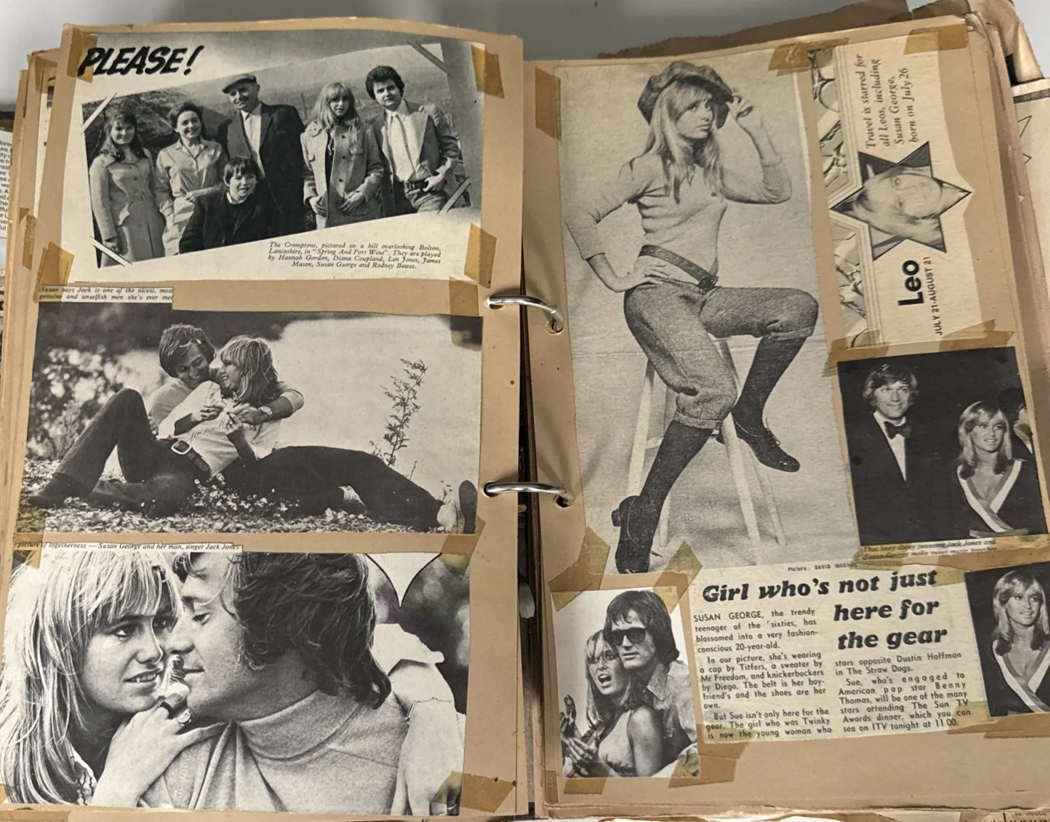 SUSAN GEORGE Huge collection studio photos, cuttings and other memorabilia, изображение 5