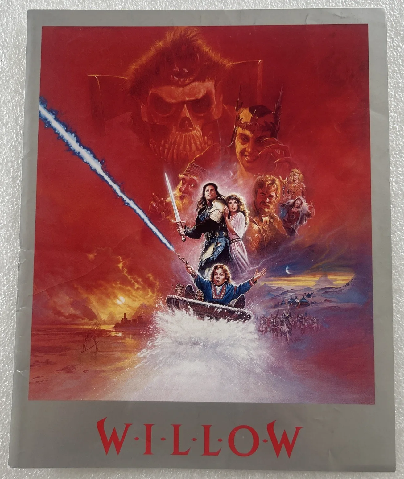 1988 WILLOW Movie Synopsis - Poster Advertising Flyer - Val Kilmer, Warwick D., изображение 2