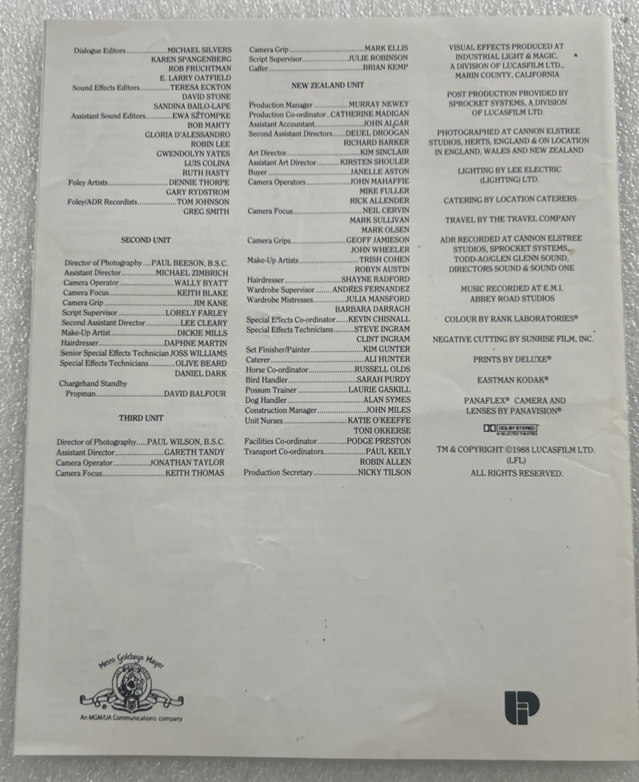 1988 WILLOW Movie Synopsis - Poster Advertising Flyer - Val Kilmer, Warwick D., изображение 5