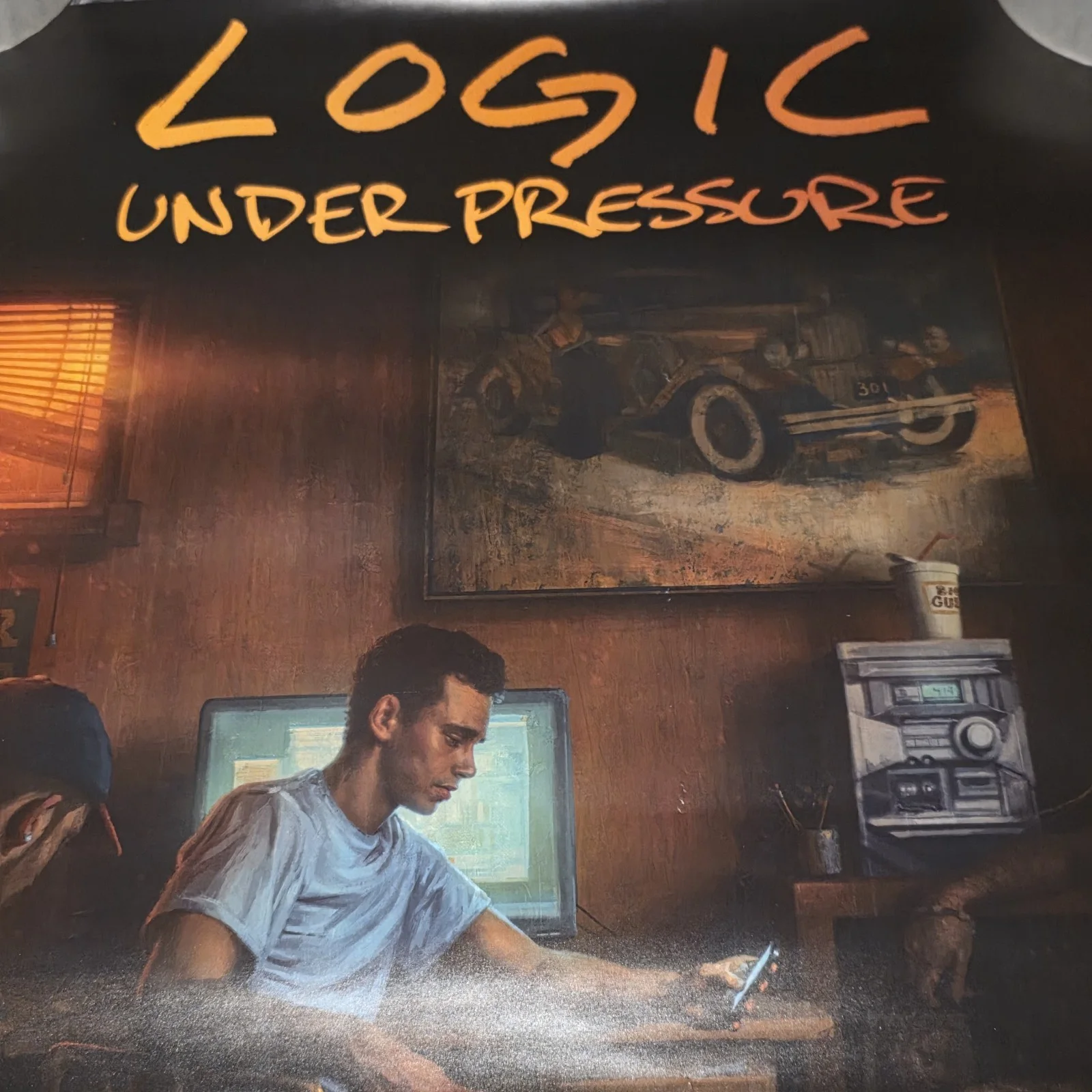 Logic Under Pressure Signed Poster Mint Condition 18" x 24" 2014 Album Release, image 3