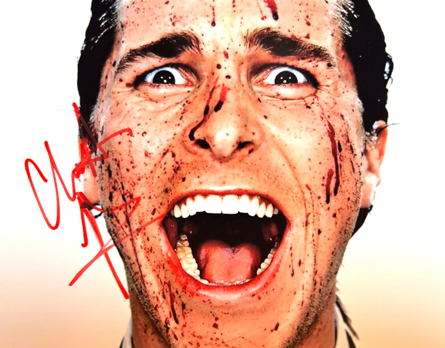 Christian Bale — Christian Bale Signed 8x10" AMERICAN PSYCHO Original Authentic Autograph w/COA, image 3
