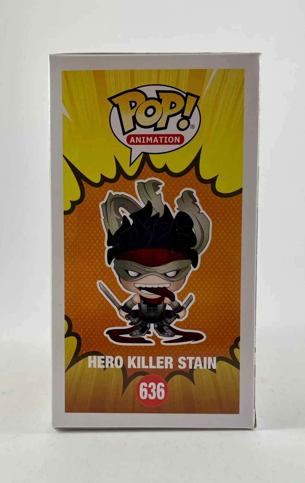 Robert McCollum — Robert McCollum Signed My Hero Academia Hero Killer Stain LE Funko POP! JSA COA, image 4