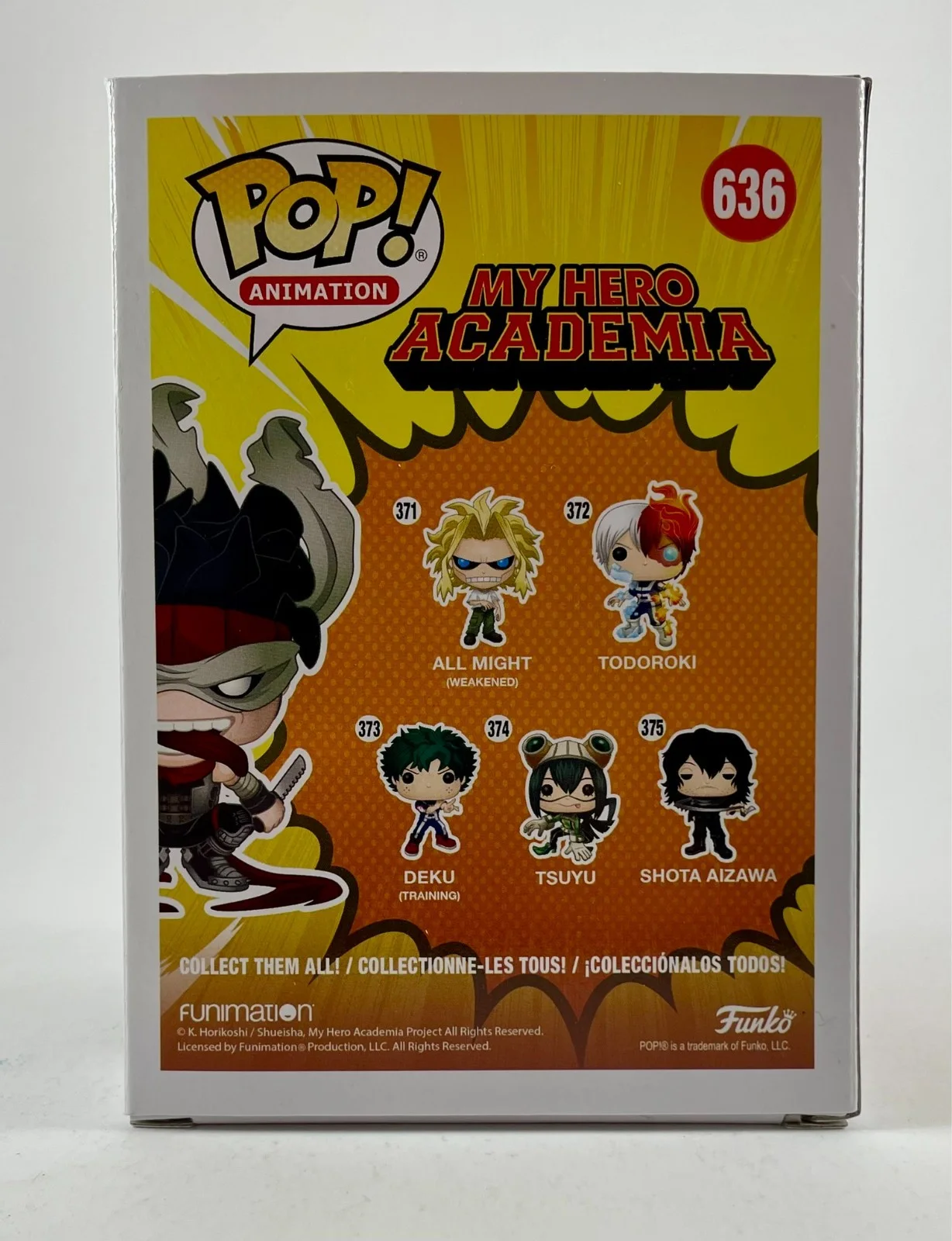 Robert McCollum — Robert McCollum Signed My Hero Academia Hero Killer Stain LE Funko POP! JSA COA, image 5