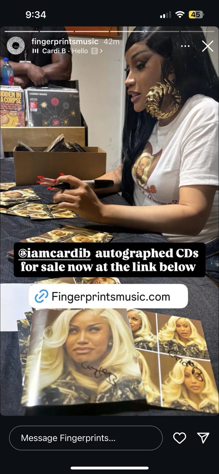Cardi B “Am I the Drama?” Courtroom Edition Lot of 4 Hand Signed Autograph CD’s, изображение 3