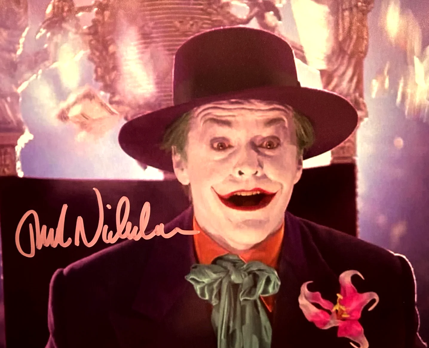 Jack Nicholson — JACK NICHOLSON Signed (The Joker: BATMAN '89) 8x10" Authentic Autograph w/COA, изображение 3