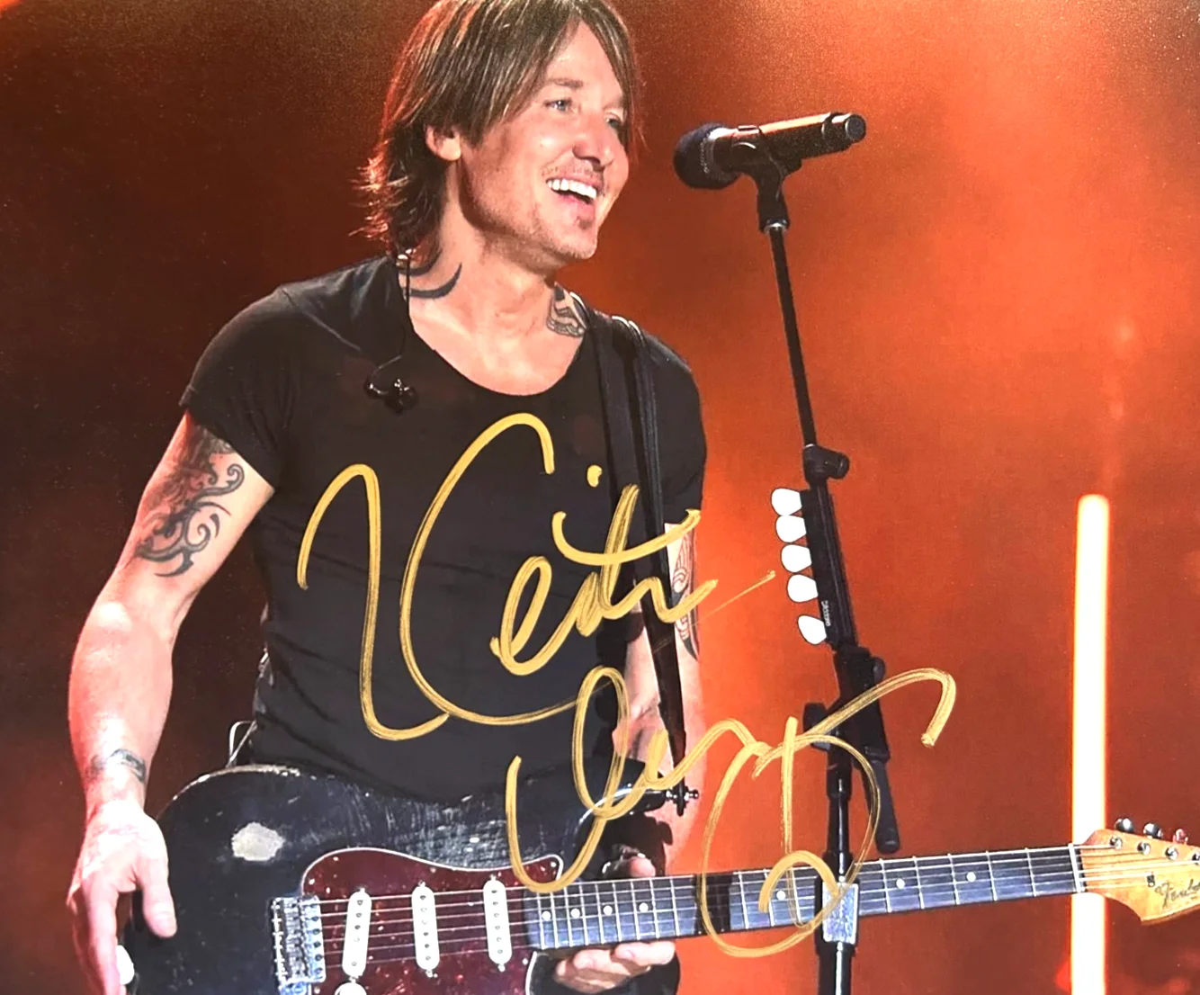KEITH URBAN Signed Original 8x10" Authentic Autograph w/COA Certificate, image 3