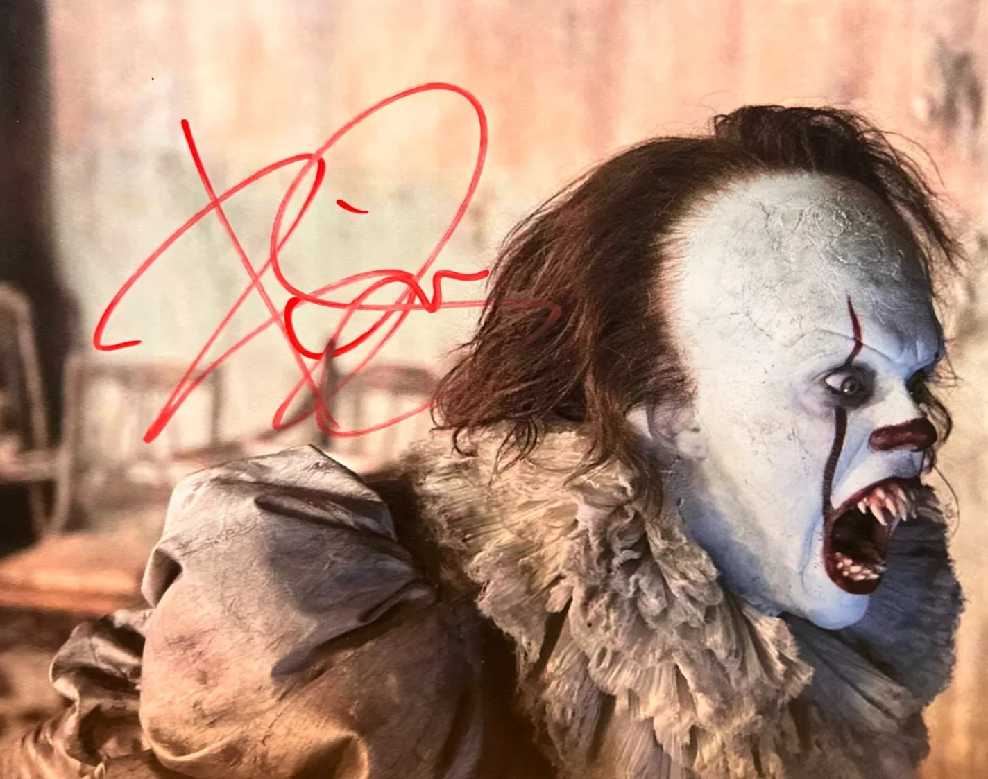 Bill Skarsgård — Bill Skarsgård Signed (PENNYWISE: IT) 8x10 Authentic Autograph w/COA