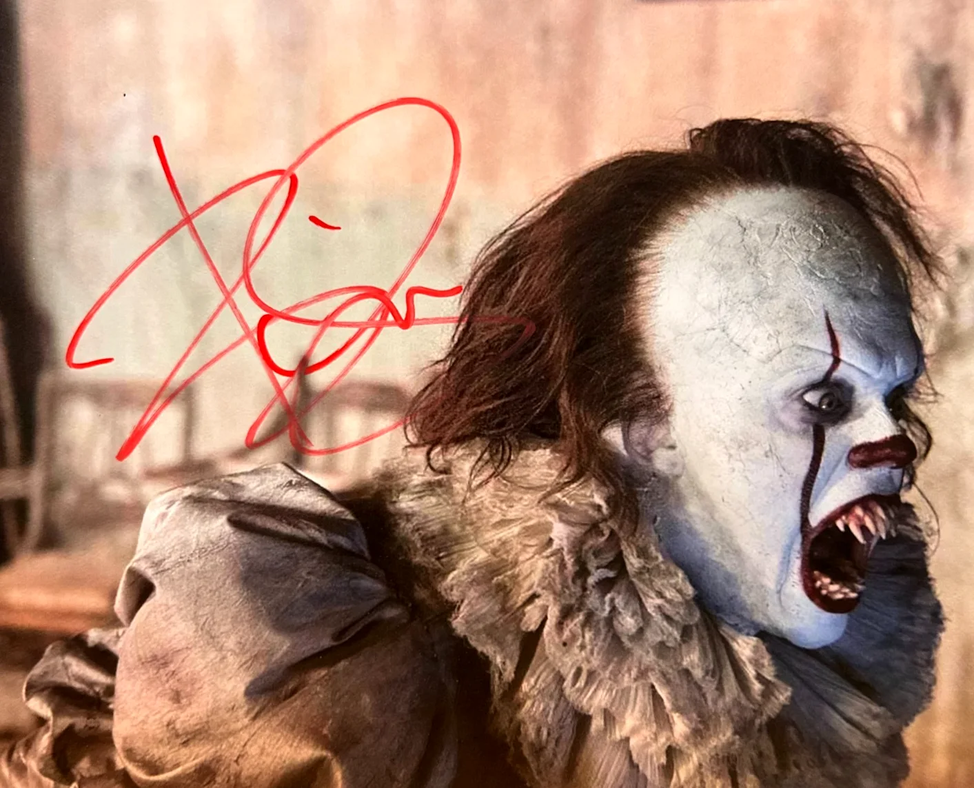 Bill Skarsgård — Bill Skarsgård Signed (PENNYWISE: IT) 8x10 Authentic Autograph w/COA, изображение 3