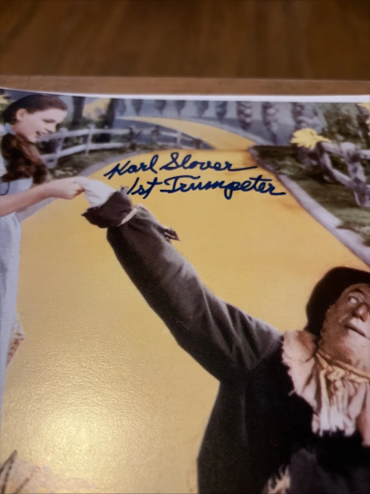 KARL SLOVER, MICKEY CARROLL — K.SLOVER (1st Trumpeter) M.CARROLL Signed The Wizard of Oz 11x14 Photo (JSA), изображение 3