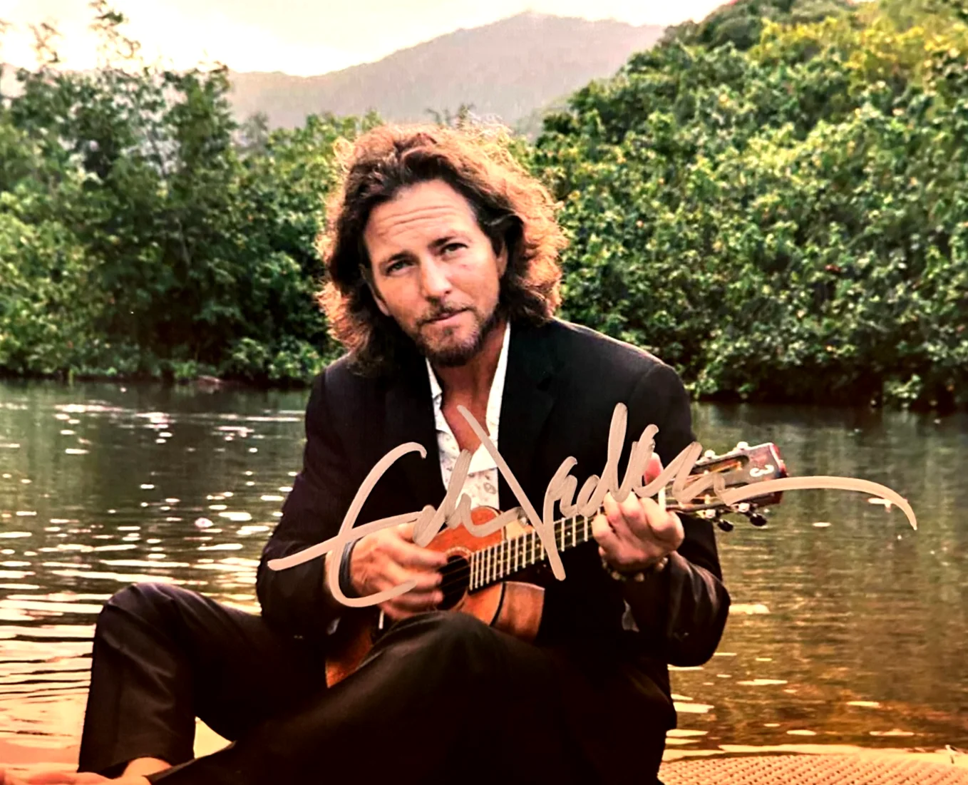 Eddie Vedder PEARL JAM Signed Original 8x10" Authentic REAL Autograph w/COA, image 3
